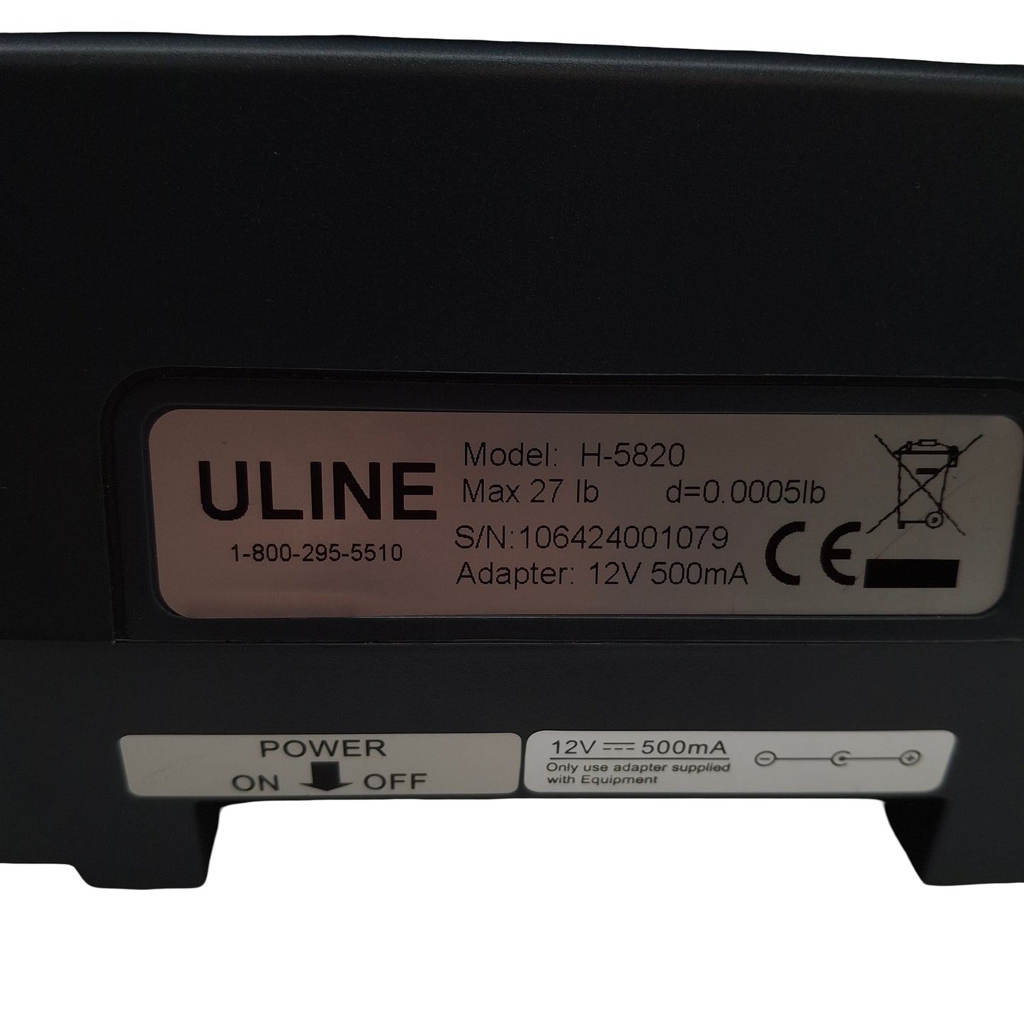 Used Uline H-5820 Deluxe Digital Counting Scale, 0.0005lbs Division, 27lbs Capacity