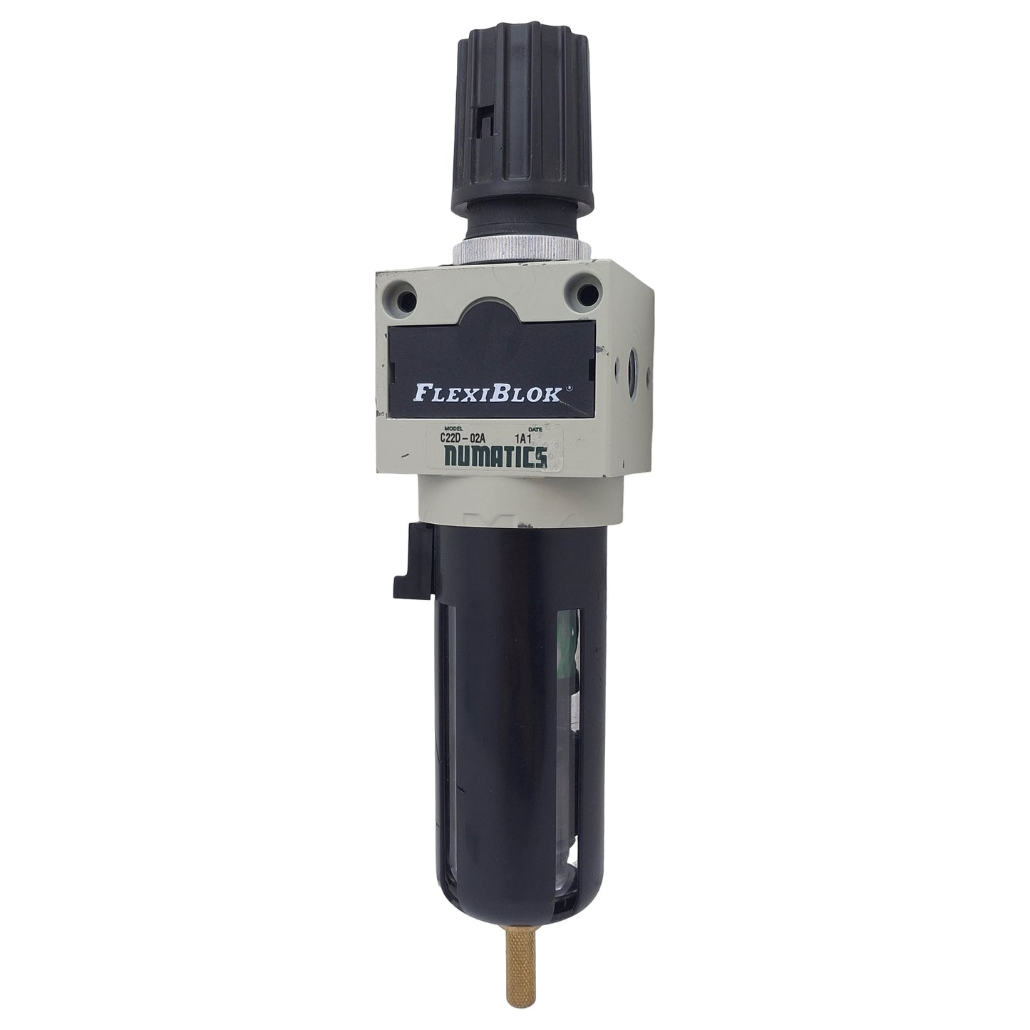 Used Numatics C22D-02A Pneumatic Coalescing Filter, 1/4" NPT, 0-150psi, 0.3µm, 35SCFM