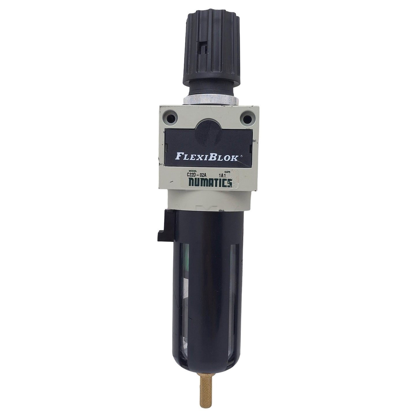 Used Numatics C22D-02A Pneumatic Coalescing Filter, 1/4" NPT, 0-150psi, 0.3µm, 35SCFM