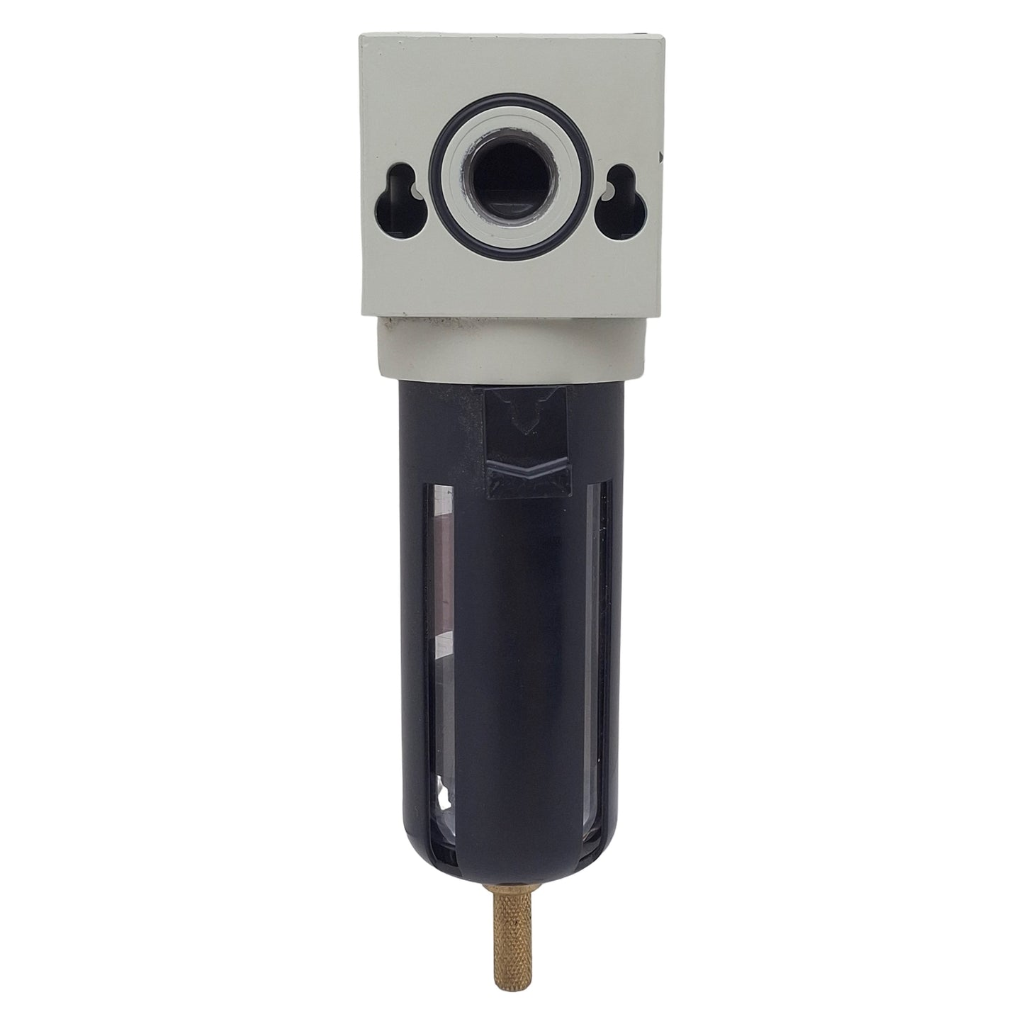 Used Numatics F22B-03A Pneumatic Air Filter, 3/8in NPT, 0-150psi, 5µm, 65SCFM
