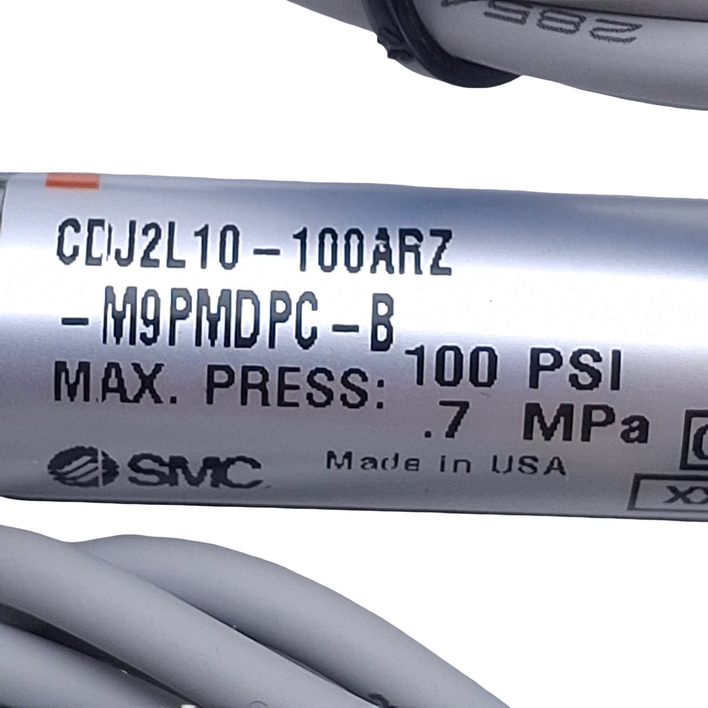 New – Open box SMC CDJ2L10-100ARZ-M9PMDPC-B Double Acting Air Cylinder, 10mm Bore, 100mm Stroke