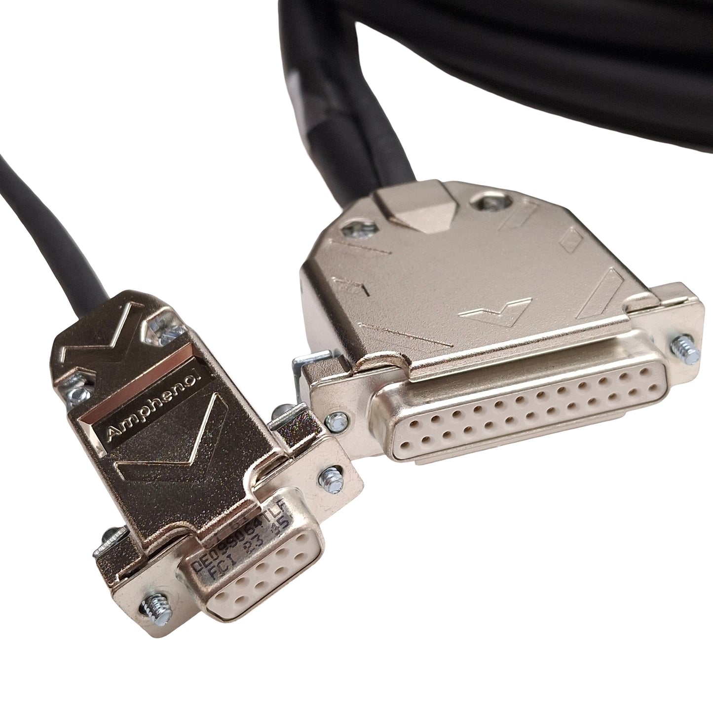 New – Open box Aerotech C18391-40 BM/BMS Motor Feedback Cable, DB25M to DB25F & DB9F, 4m Length