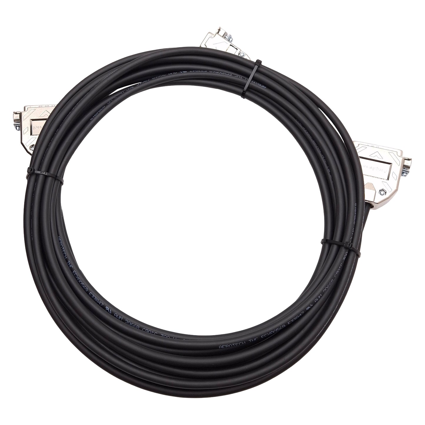 New – Open box Aerotech C21041-40 Npaq Linear Stage Feedback Cable, DB25M to DB25F & DB9F, 4m