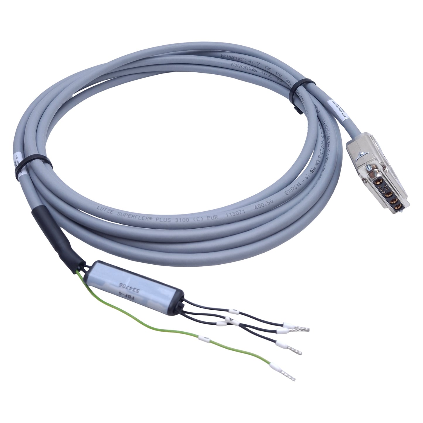 Used Aerotech C21031-40 Motor Stage Power Cable For ABL1500/3600/8000 Series, 4m