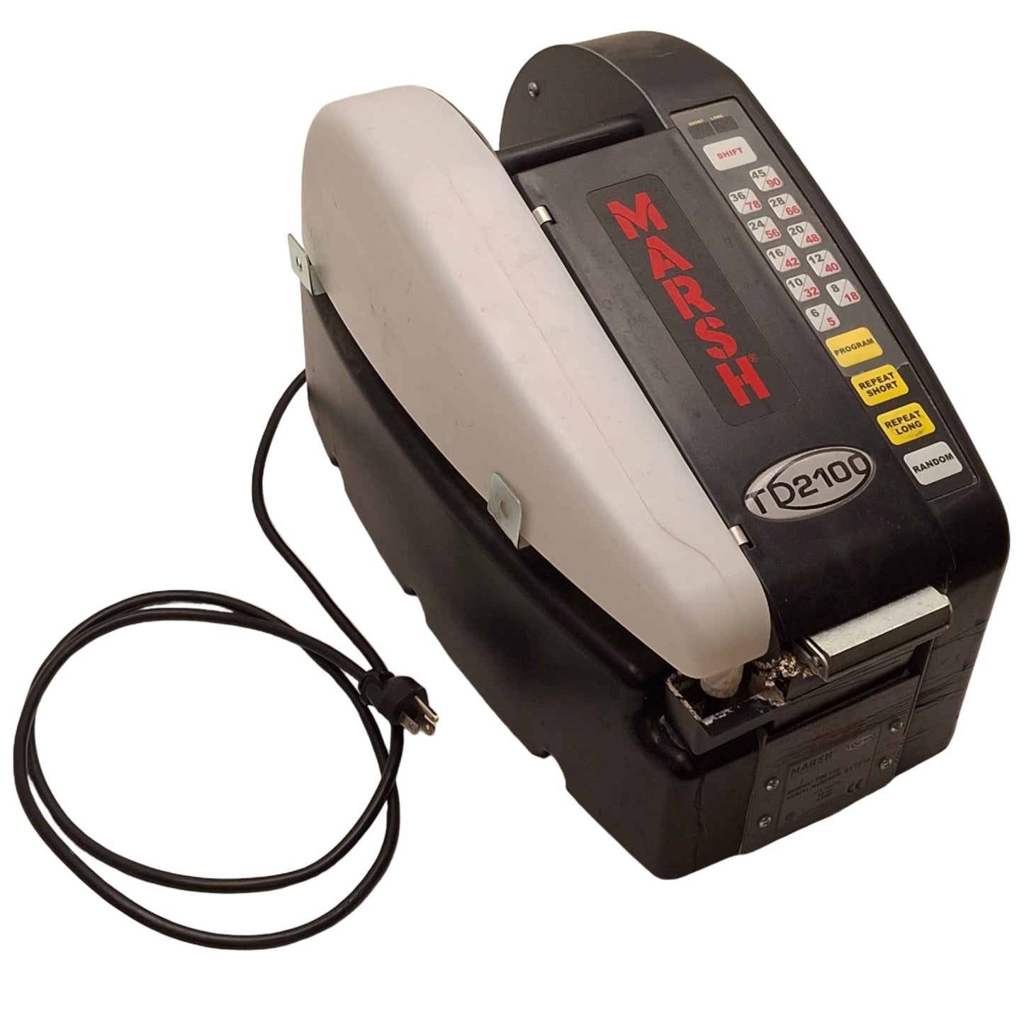 Used Marsh TDE110 Portable Manual Hand Tape Dispenser 1 to 3in Width, *No Valve*