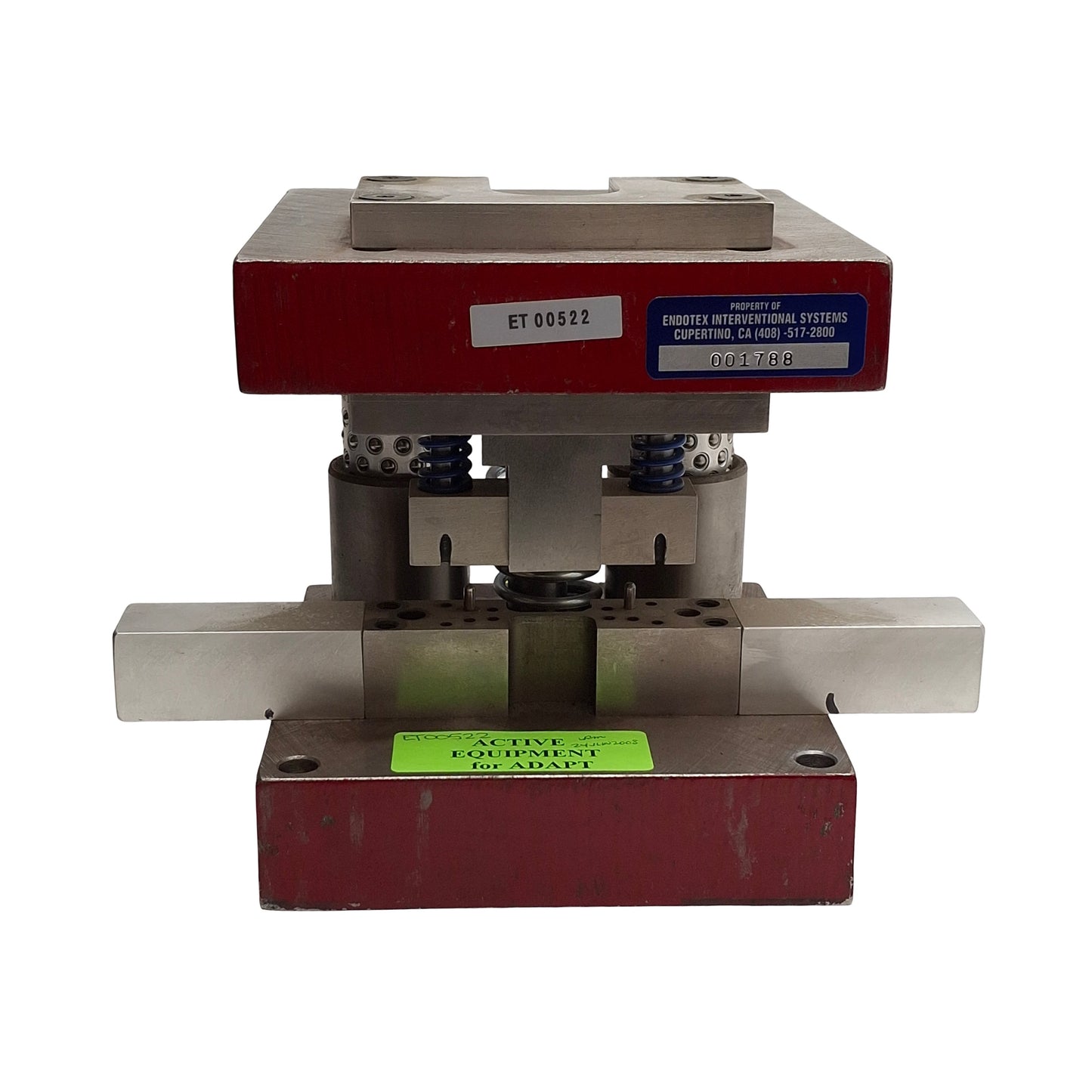 Used Medical Grade Precision Stamping Die Set, 6in W x 6.25in D x 6.375in H, 2-Post