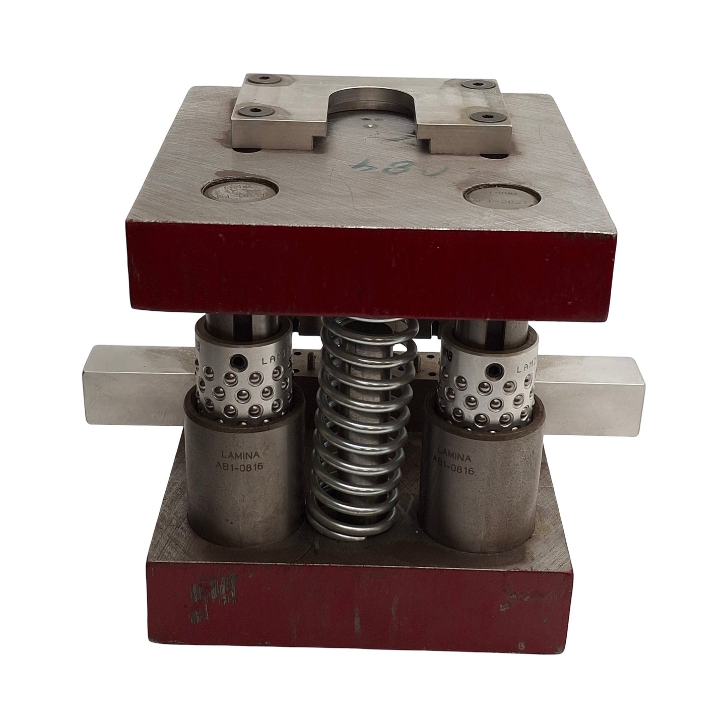 Used Medical Grade Precision Stamping Die Set, 6in W x 6.25in D x 6.375in H, 2-Post