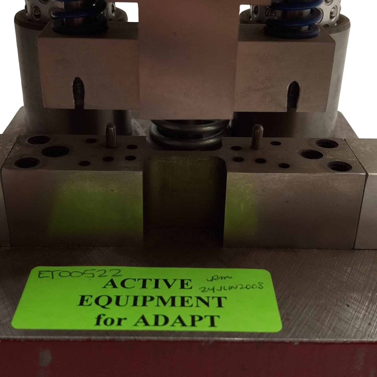 Used Medical Grade Precision Stamping Die Set, 6in W x 6.25in D x 6.375in H, 2-Post