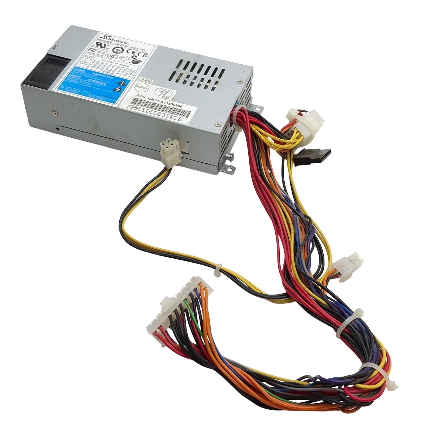 Used Seasonic SS-250SU Computer Power Supply 250W 80 PLUS 1x SATA 24-Pin ATX 100-240V