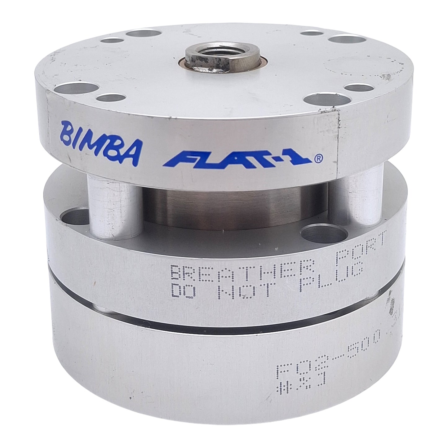 Used Bimba F02-500.313 Multiple Power Cylinder, ø2-1/2" Bore, 5/16" Stroke, 1/4" NPT