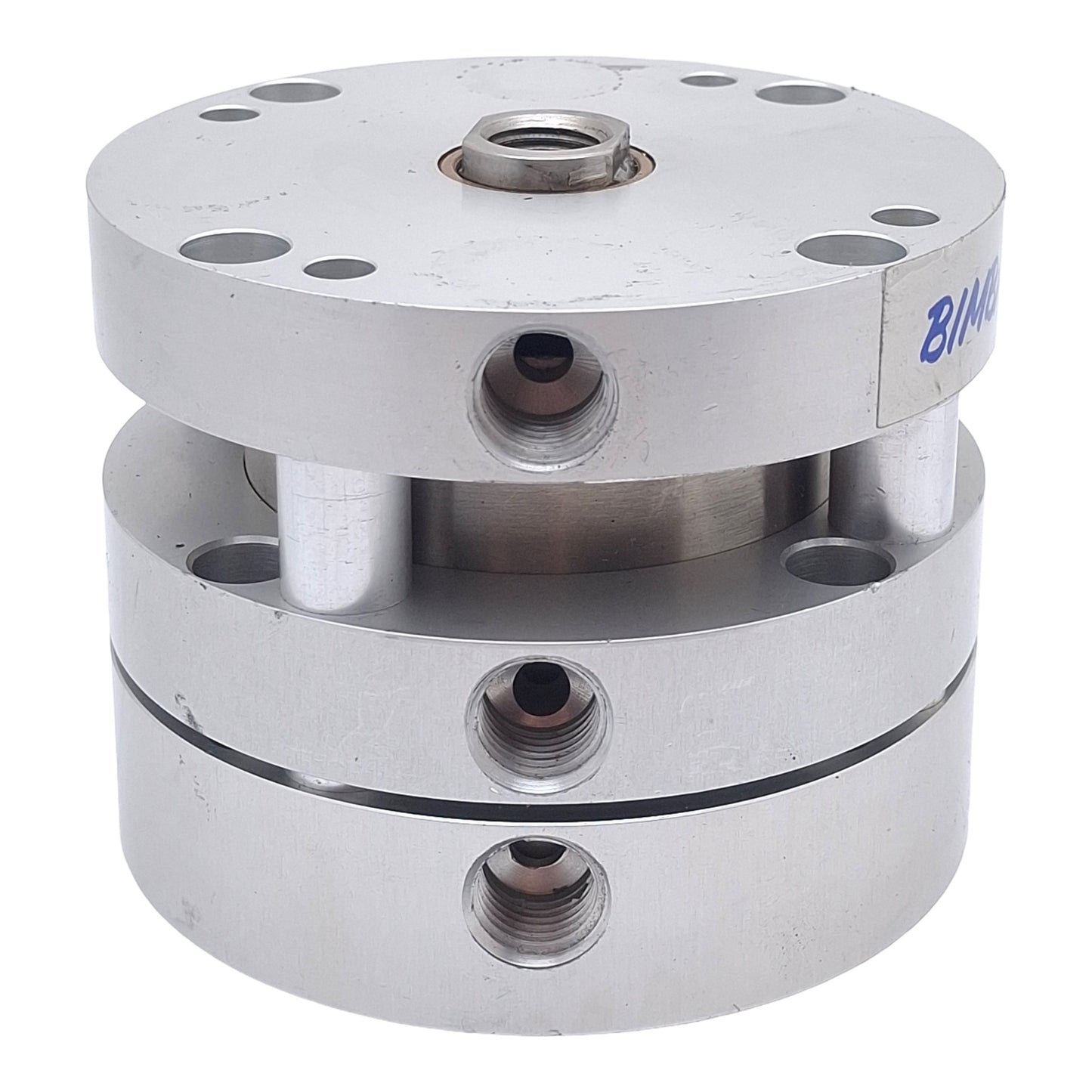 Used Bimba F02-500.313 Multiple Power Cylinder, ø2-1/2" Bore, 5/16" Stroke, 1/4" NPT