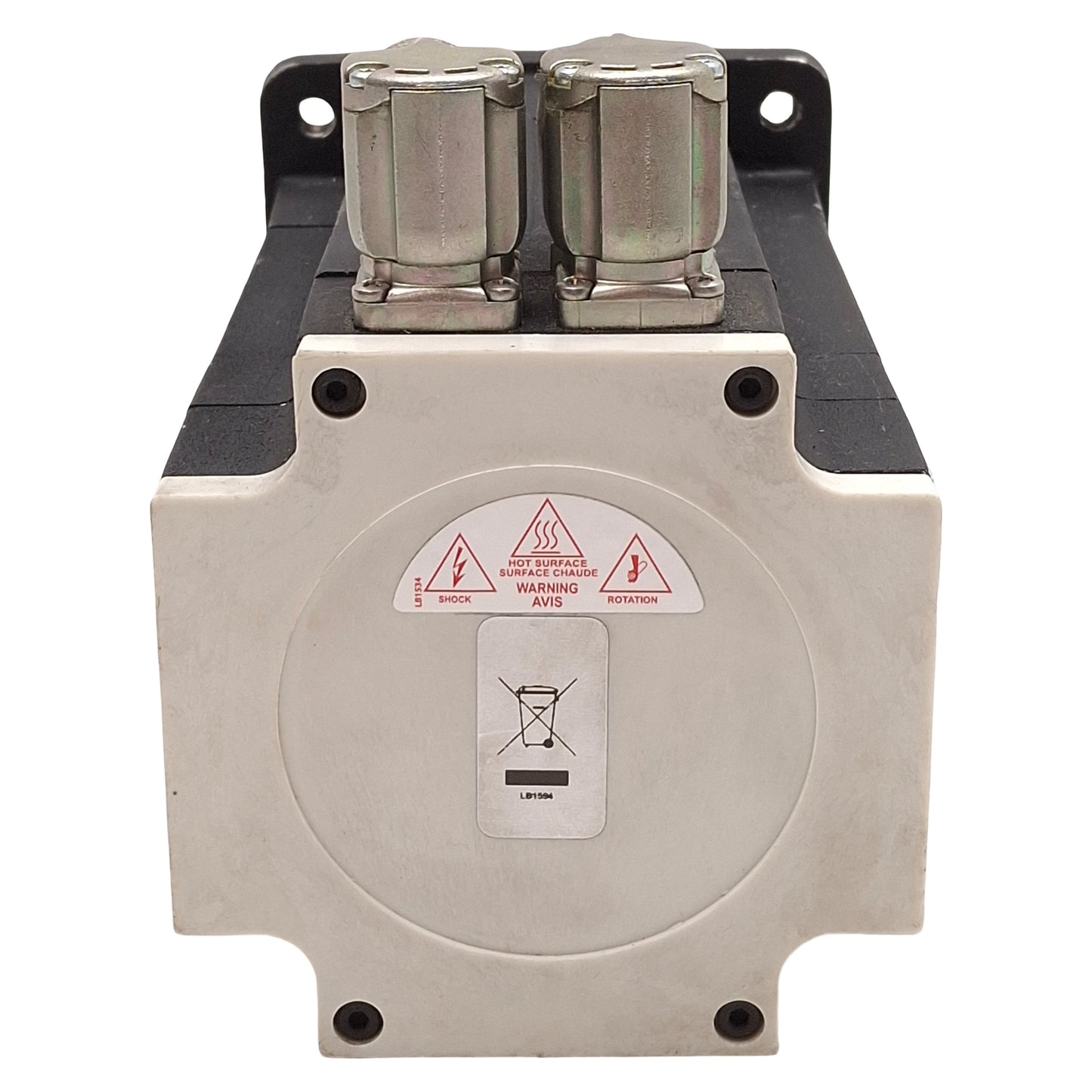 Used ABB BSM9NN-275RF AC Servo Motor, 2.59kW, 300VDC Bus, 4000rpm, 10Nm, NEMA 56