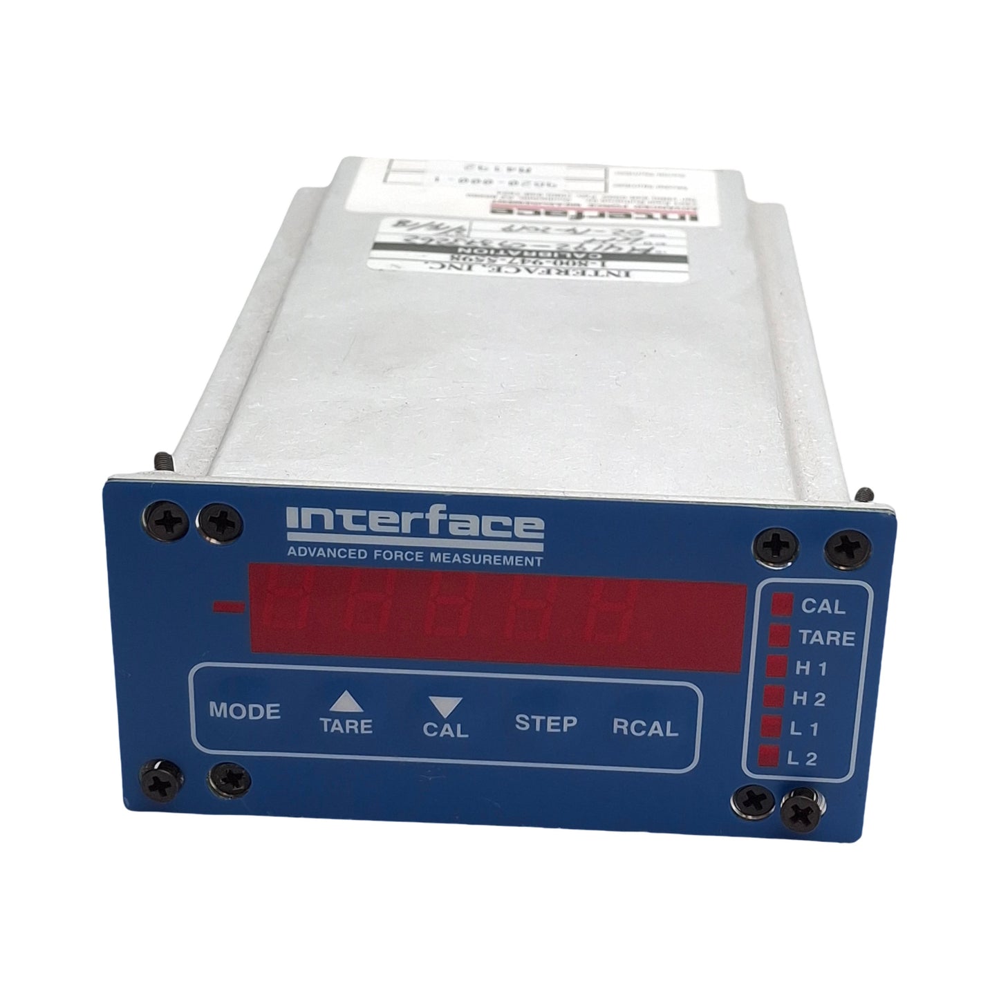 Used Interface 9820-000-1 Digital Indicator, 1-Channel, 115VAC, +/- 25mV & 50mV Input