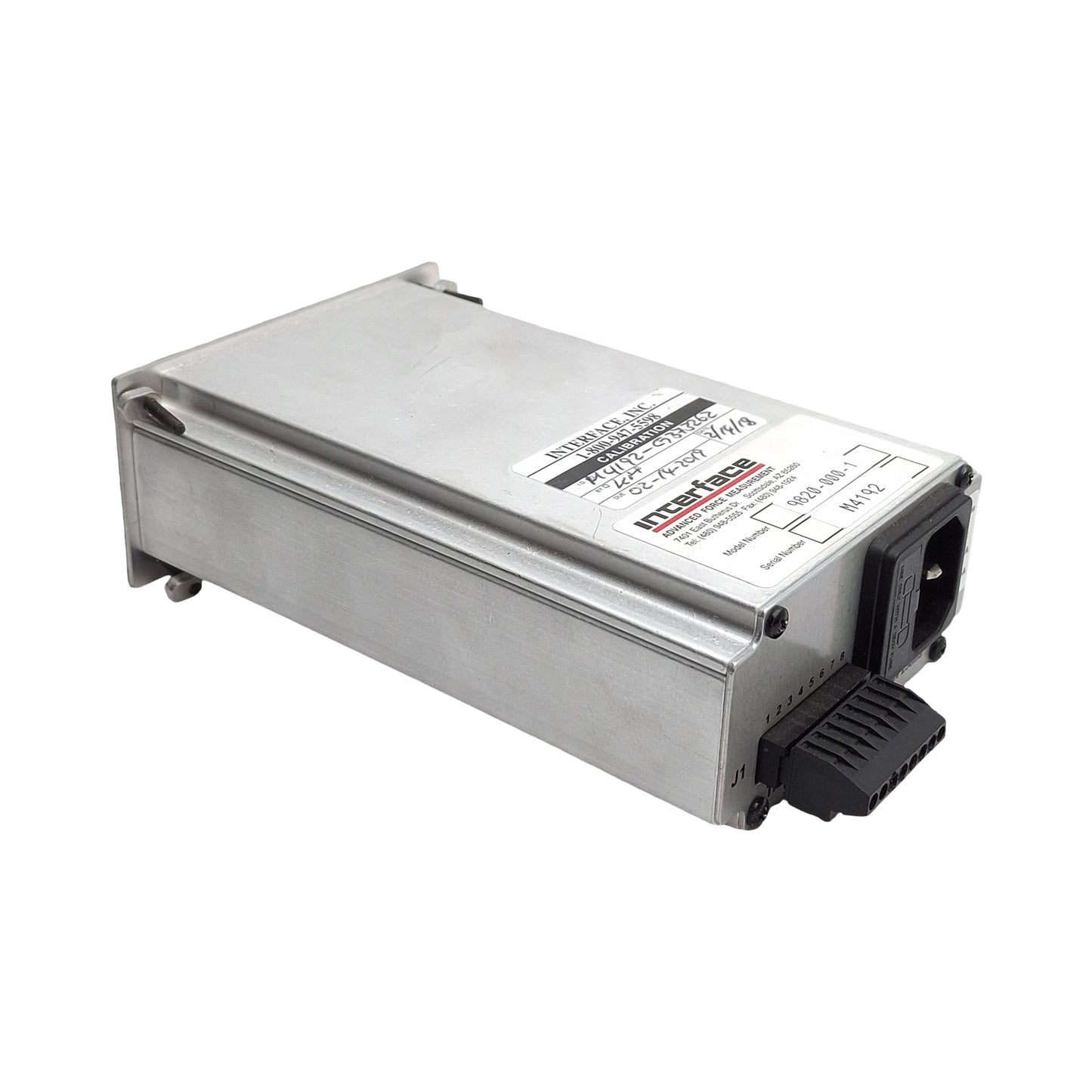 Used Interface 9820-000-1 Digital Indicator, 1-Channel, 115VAC, +/- 25mV & 50mV Input