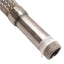 Used Stainless Steel Braided Hose, 3/4in NPT Male, 40in Braided, 48in Overall Length