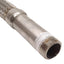Used Stainless Steel Braided Hose, 3/4in NPT Male, 40in Braided, 48in Overall Length