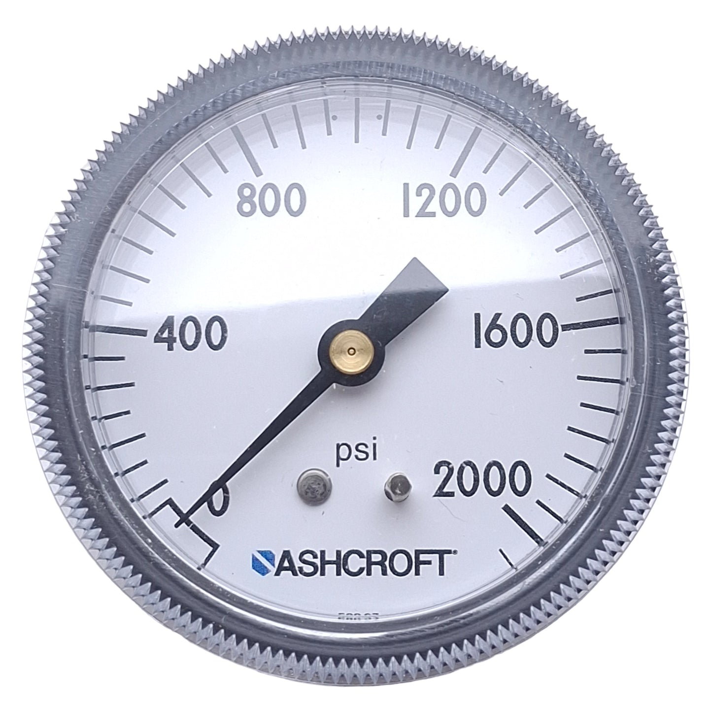 New Ashcroft 25W1001TH02BXUC2000# Pneumatic Pressure Gauge, 0-2000psi Range, 2-1/2in