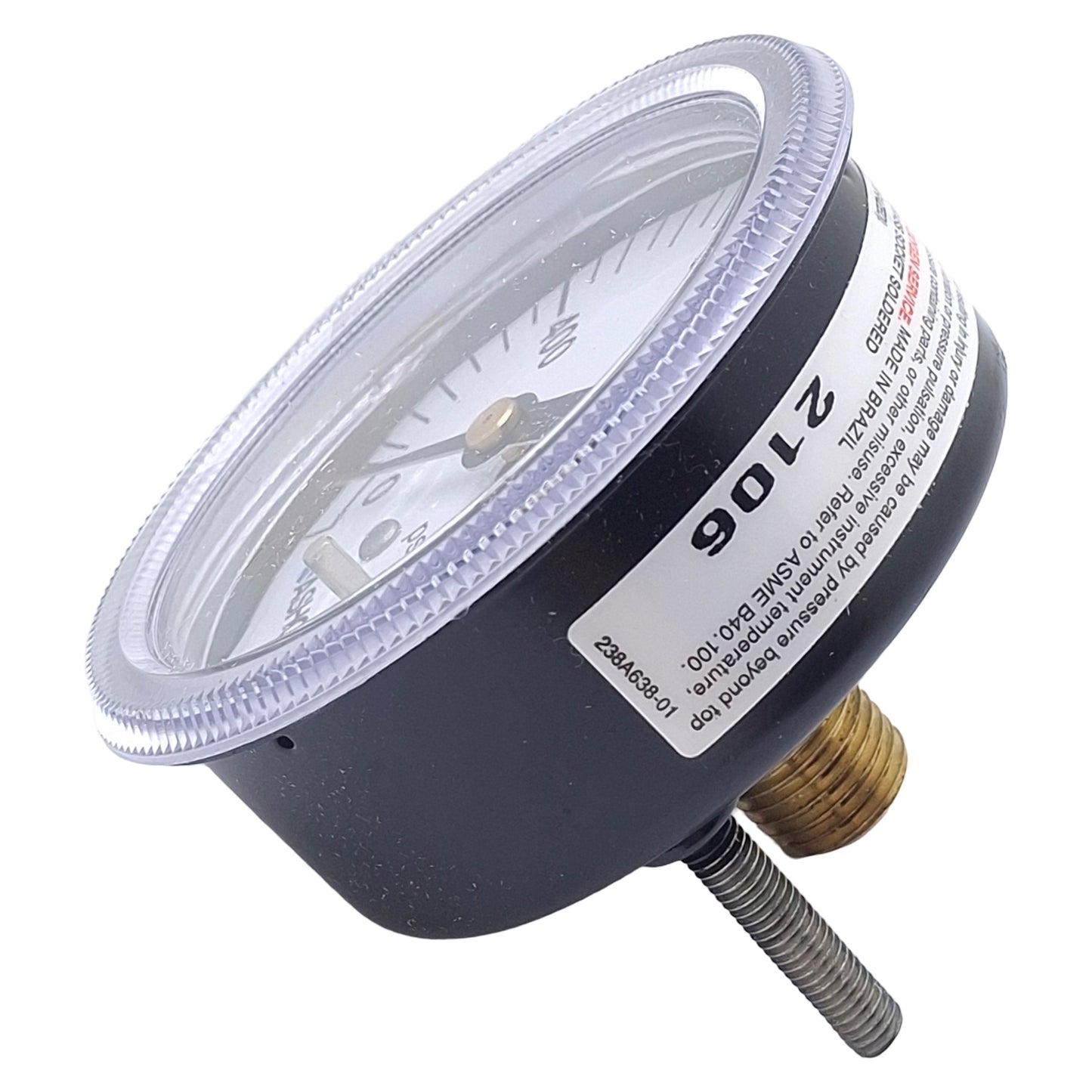 New Ashcroft 25W1001TH02BXUC2000# Pneumatic Pressure Gauge, 0-2000psi Range, 2-1/2in