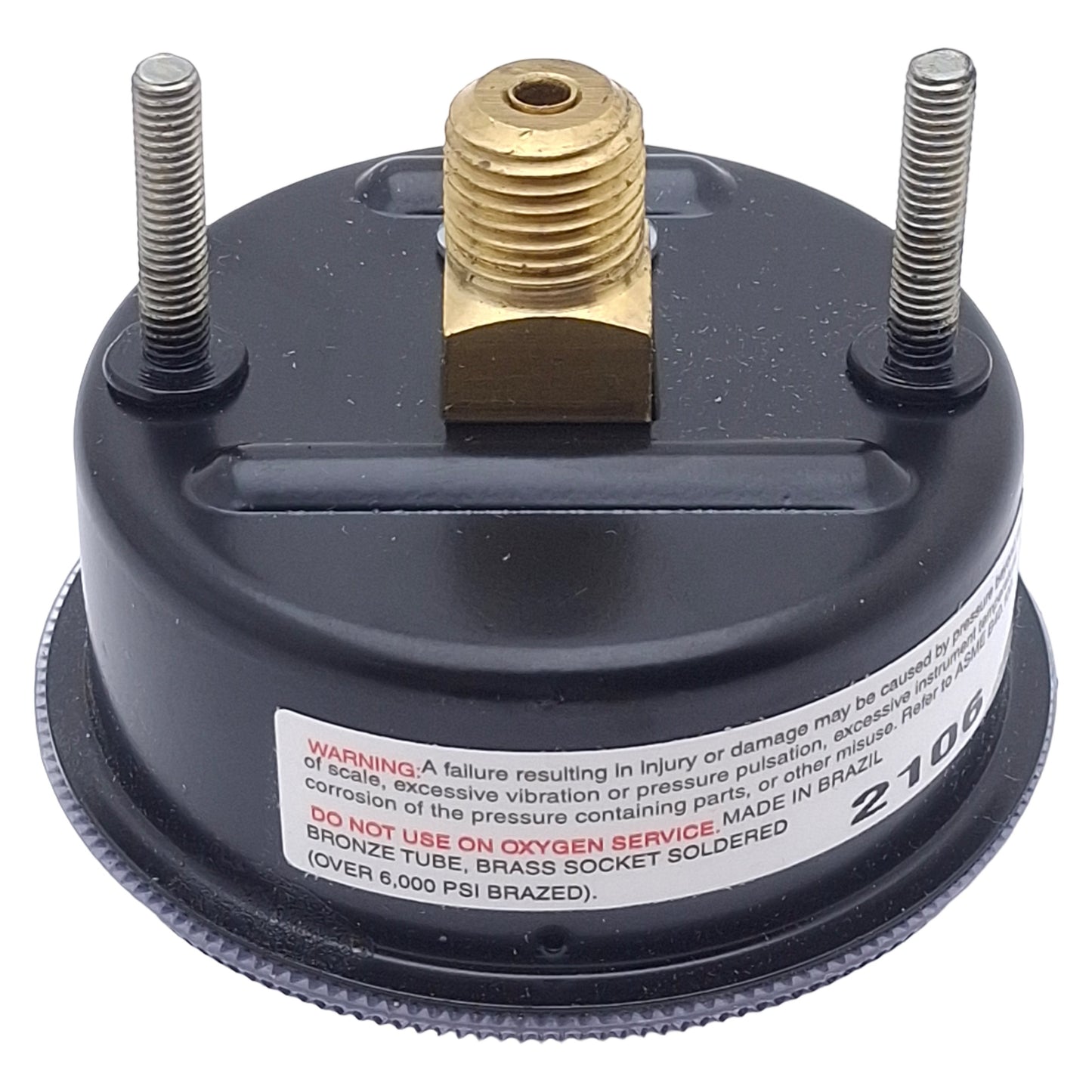 New Ashcroft 25W1001TH02BXUC2000# Pneumatic Pressure Gauge, 0-2000psi Range, 2-1/2in
