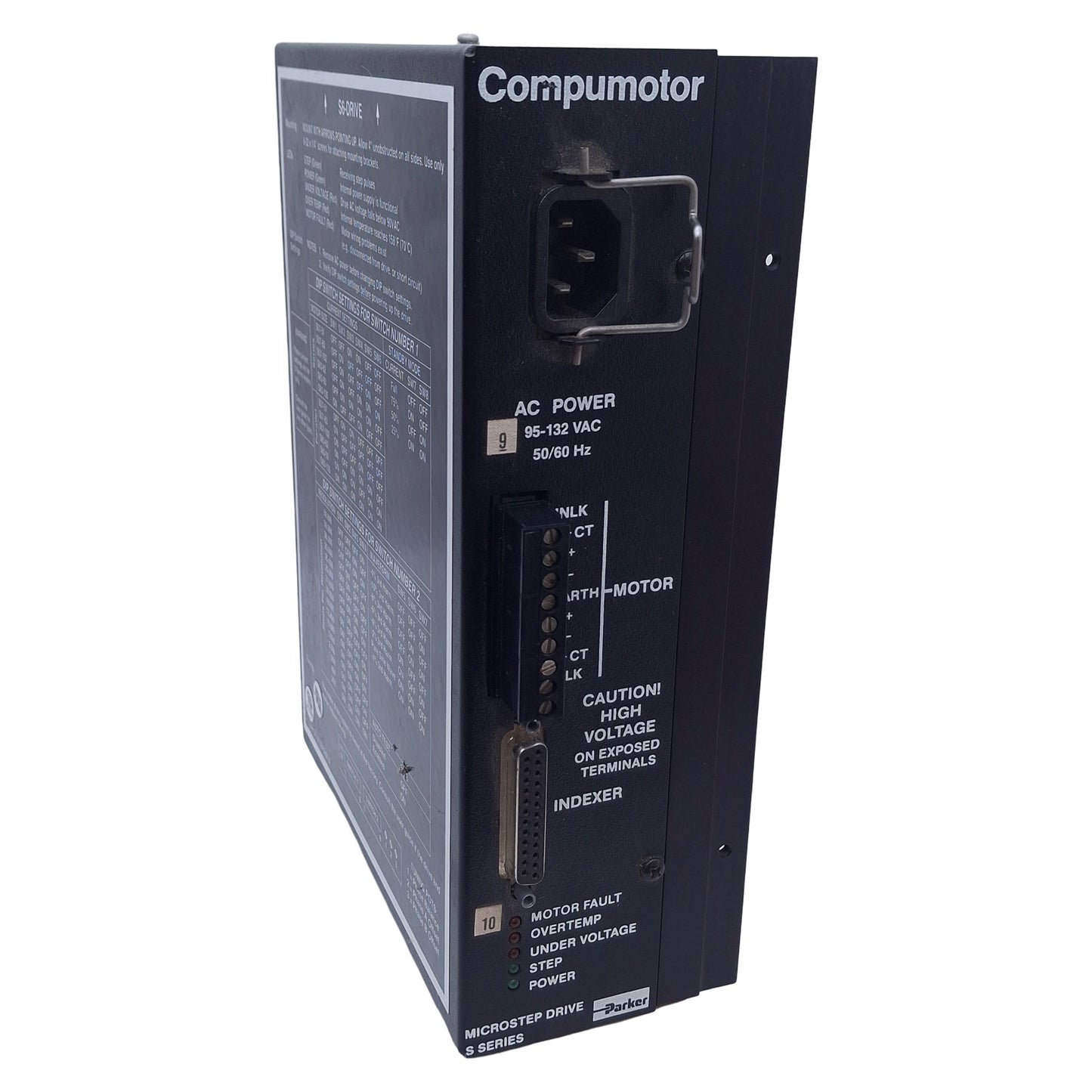 Used Parker S6-DRIVE Compumotor Stepper Motor Drive 1-Axis 2-Phase Hybrid, 95-132VAC