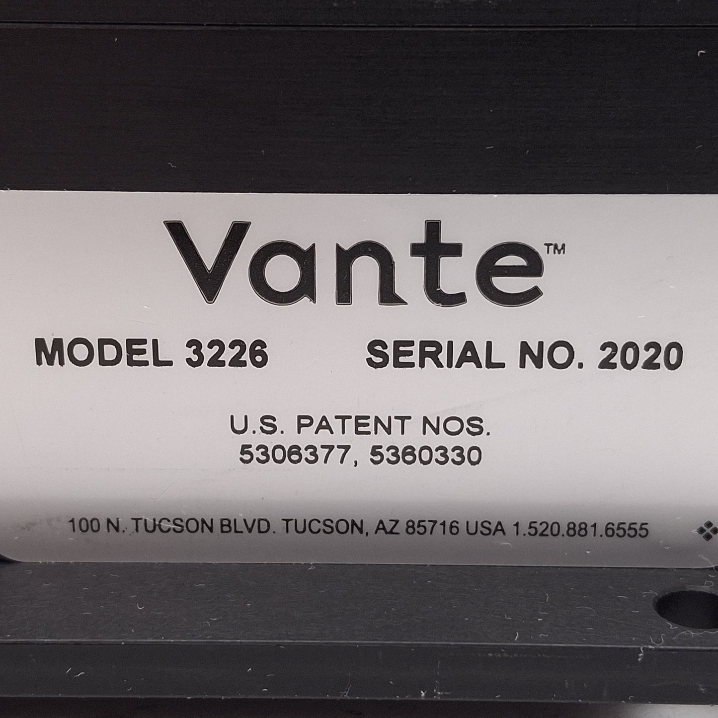 Used Sebra/Vante 3226 PIRF Cath Tipping Forming Platform, Standard Force, 85psi, BNC