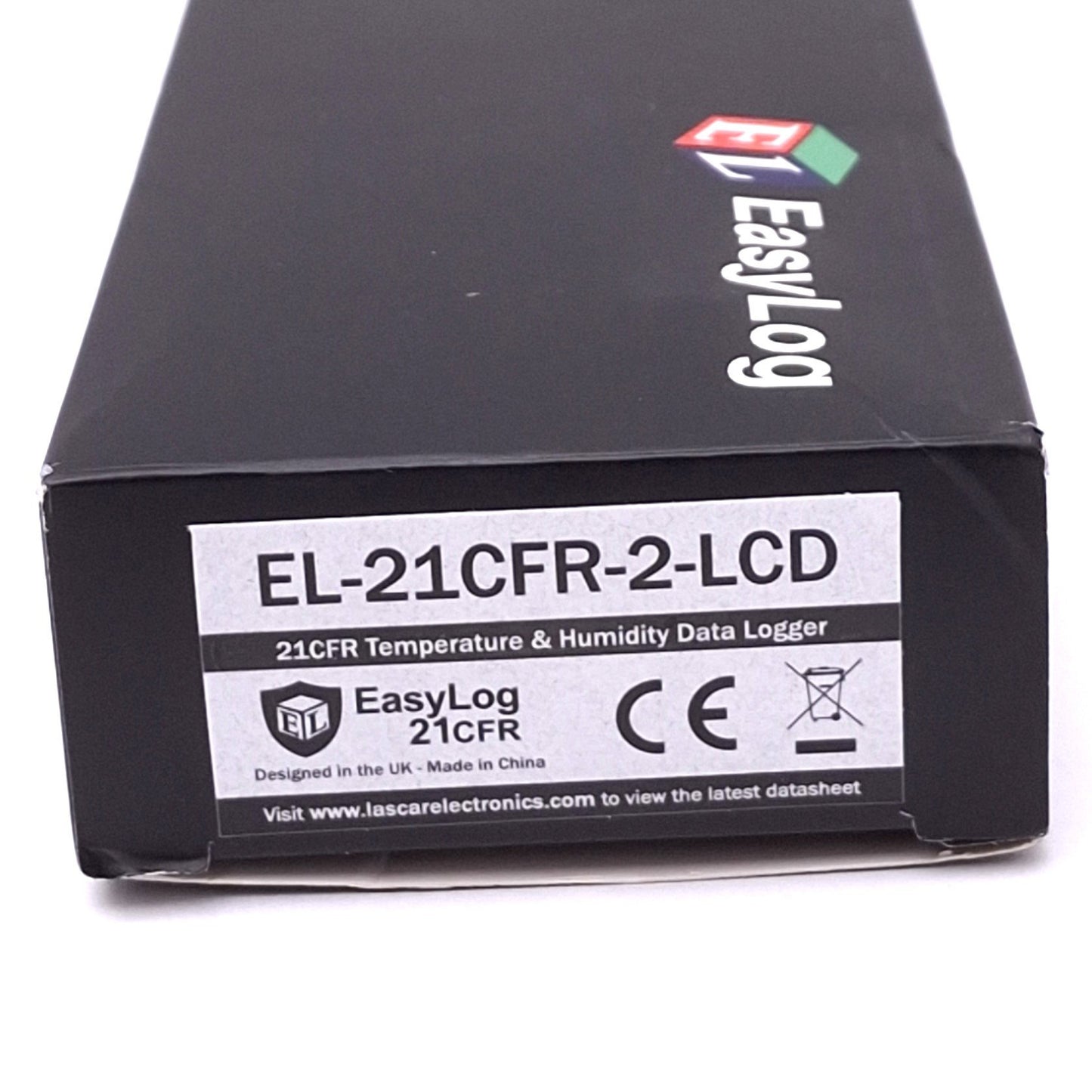 Used Lascar EL-21CFR-2-LCD EasyLog Data Logger, Temperature/Humidity, -35~80C 0-100RH