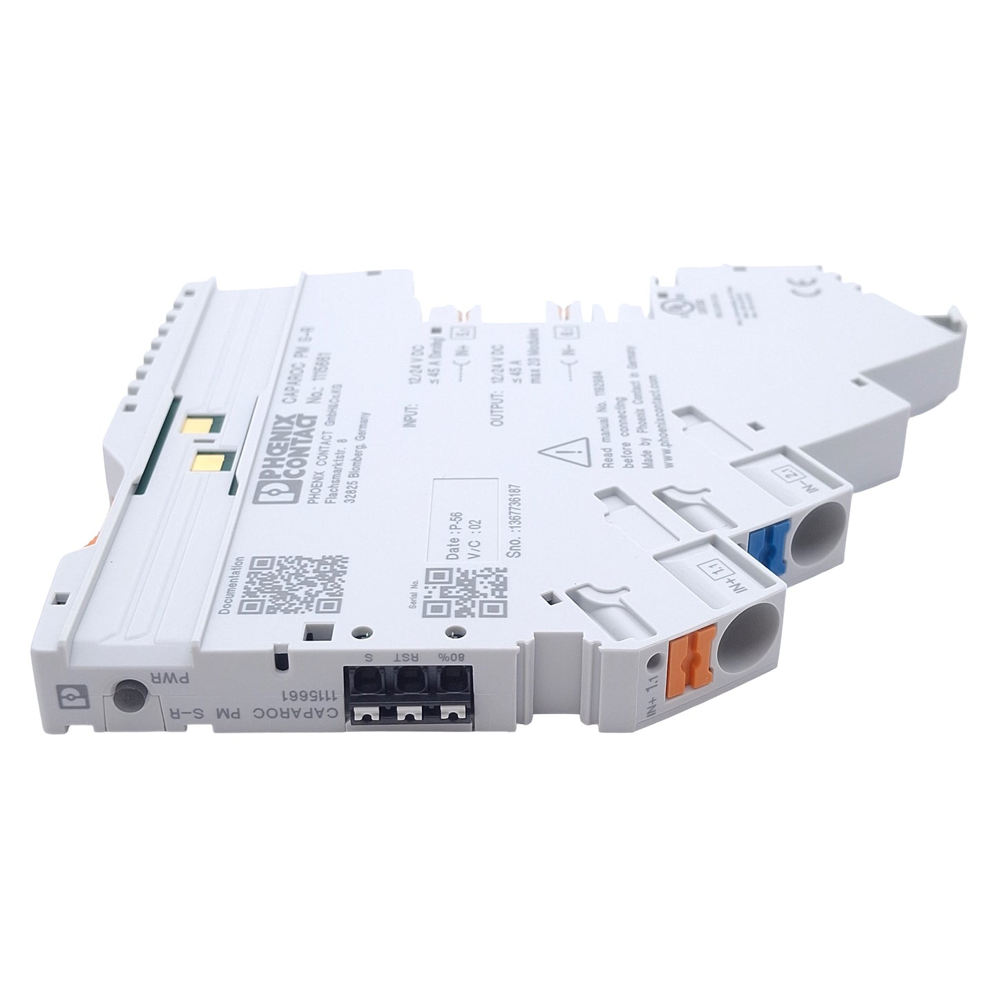 New Phoenix Contact CAPAROC PM S-R Feed-In Module, 7-30VDC In, 20mA 30VDC Out