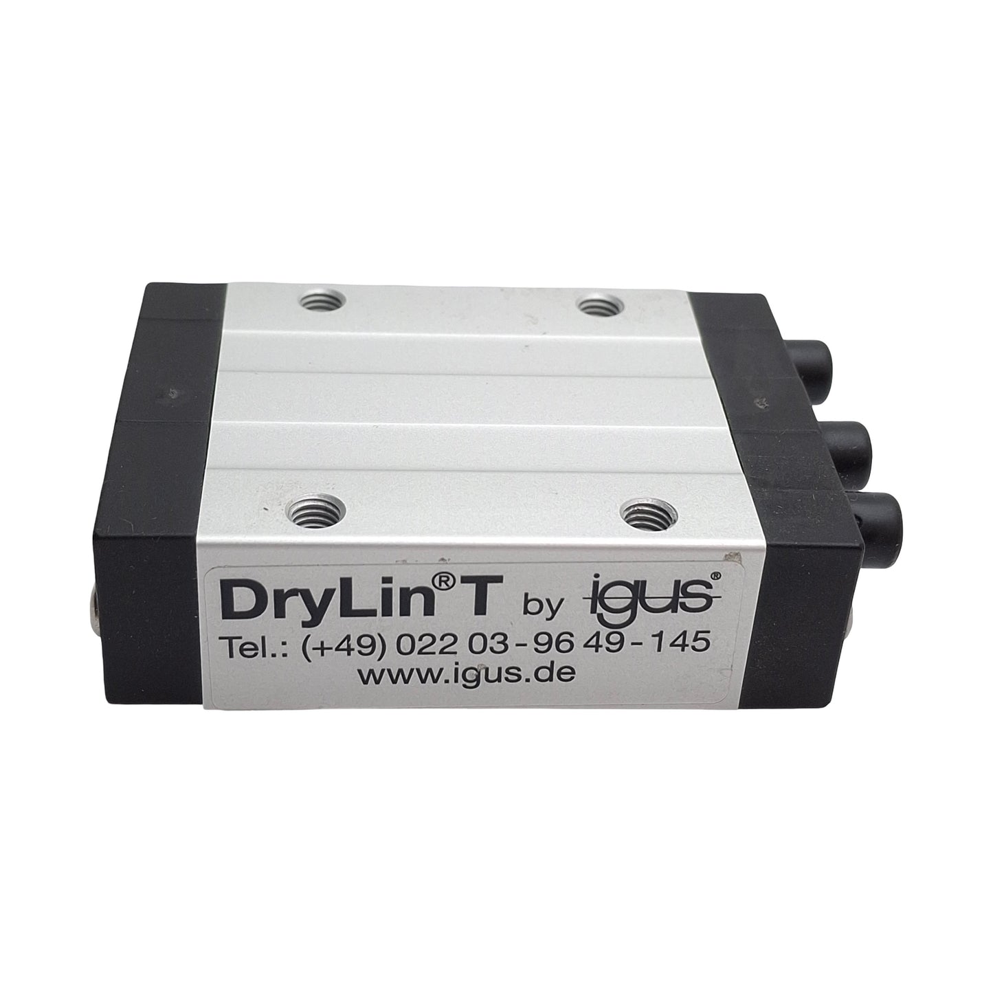 Used Igus TW-01-15 DryLin T Linear Guide Carriage, 74mm L x 47mm W x 24mm H, M5