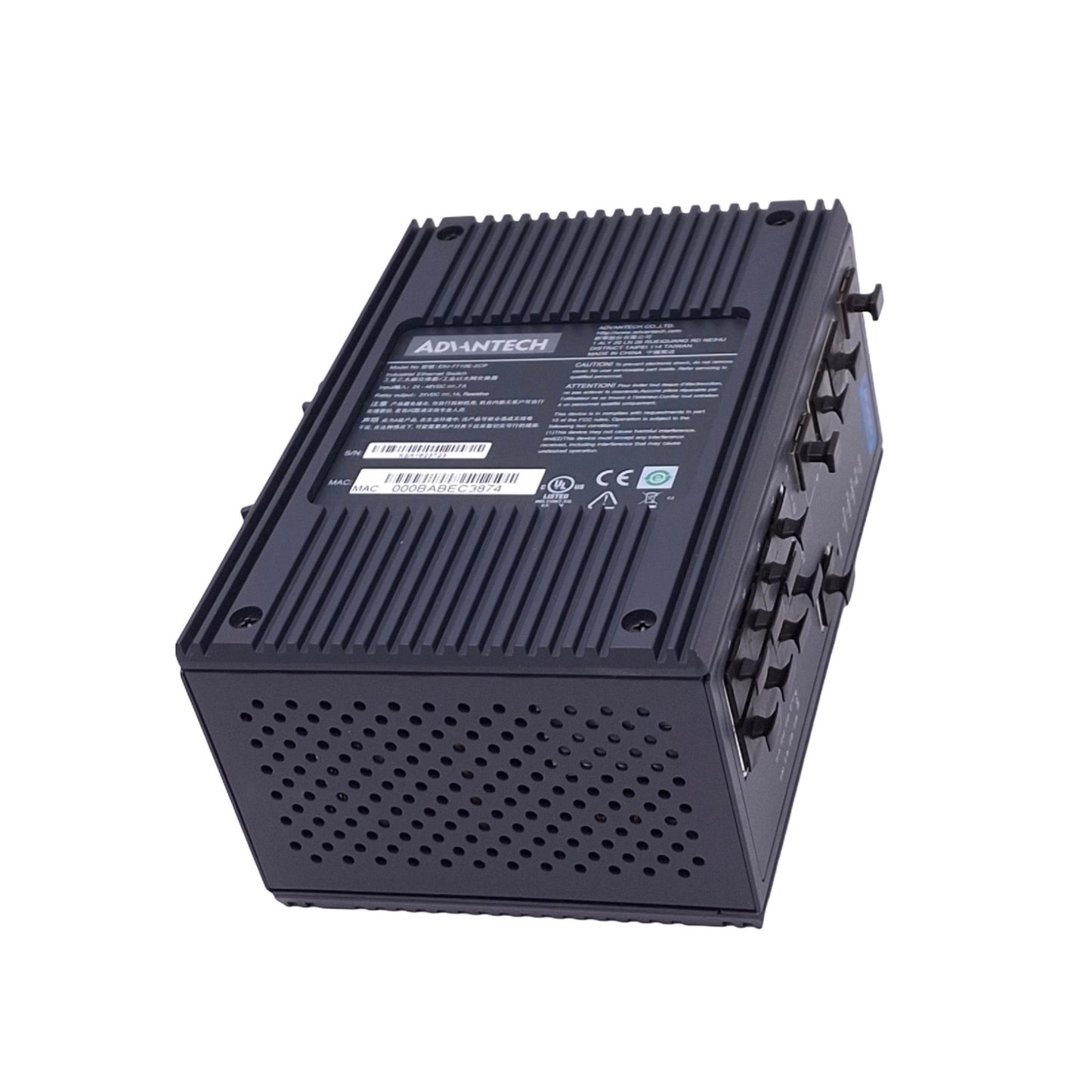 New – Open box Advantech EKI-7710E-2CP Managed Ethernet Switch, 10-Port RJ45, PoE, 24-48VDC