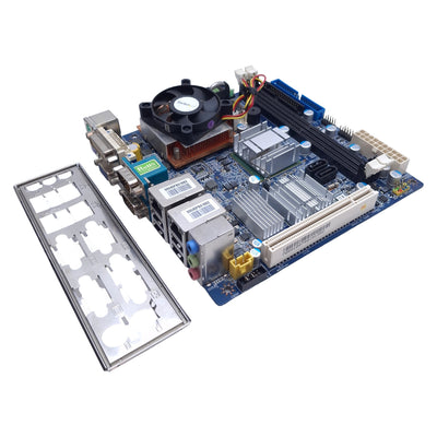 Used BCM MX945GM-D Mini-ITX Motherboard w/CPU, Intel Celeron M 1.8GHz, 240-Pin DDR2