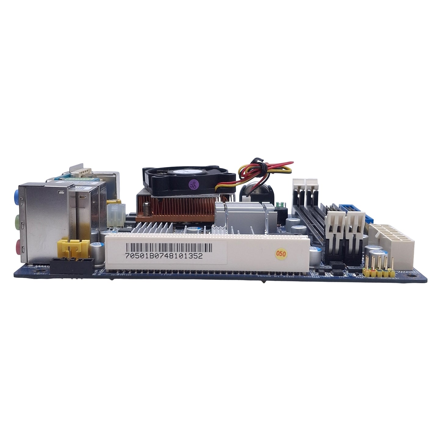 Used BCM MX945GM-D Mini-ITX Motherboard w/CPU, Intel Celeron M 1.8GHz, 240-Pin DDR2