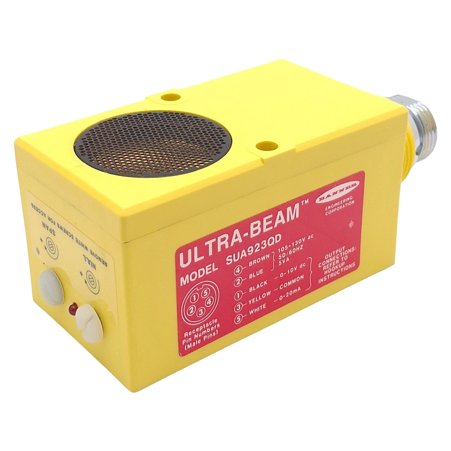New Banner SUA923QD ULTRA-BEAM Proximity Sensor, 500mm-6m Range, 105-130VAC, 5-P M12