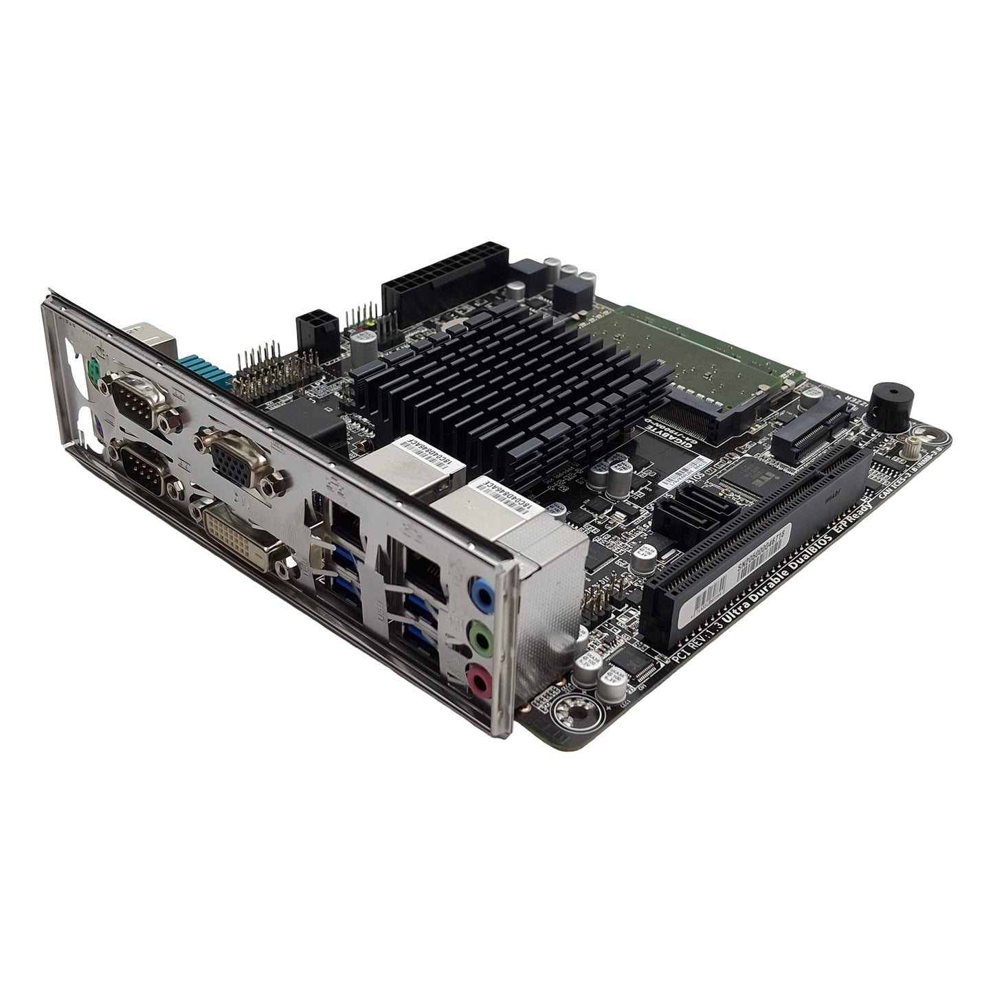 Used GIGABYTE GA-J1900N-D3V Motherboard & CPU Intel Celeron J1900 4GB DDR3 RAM PCI