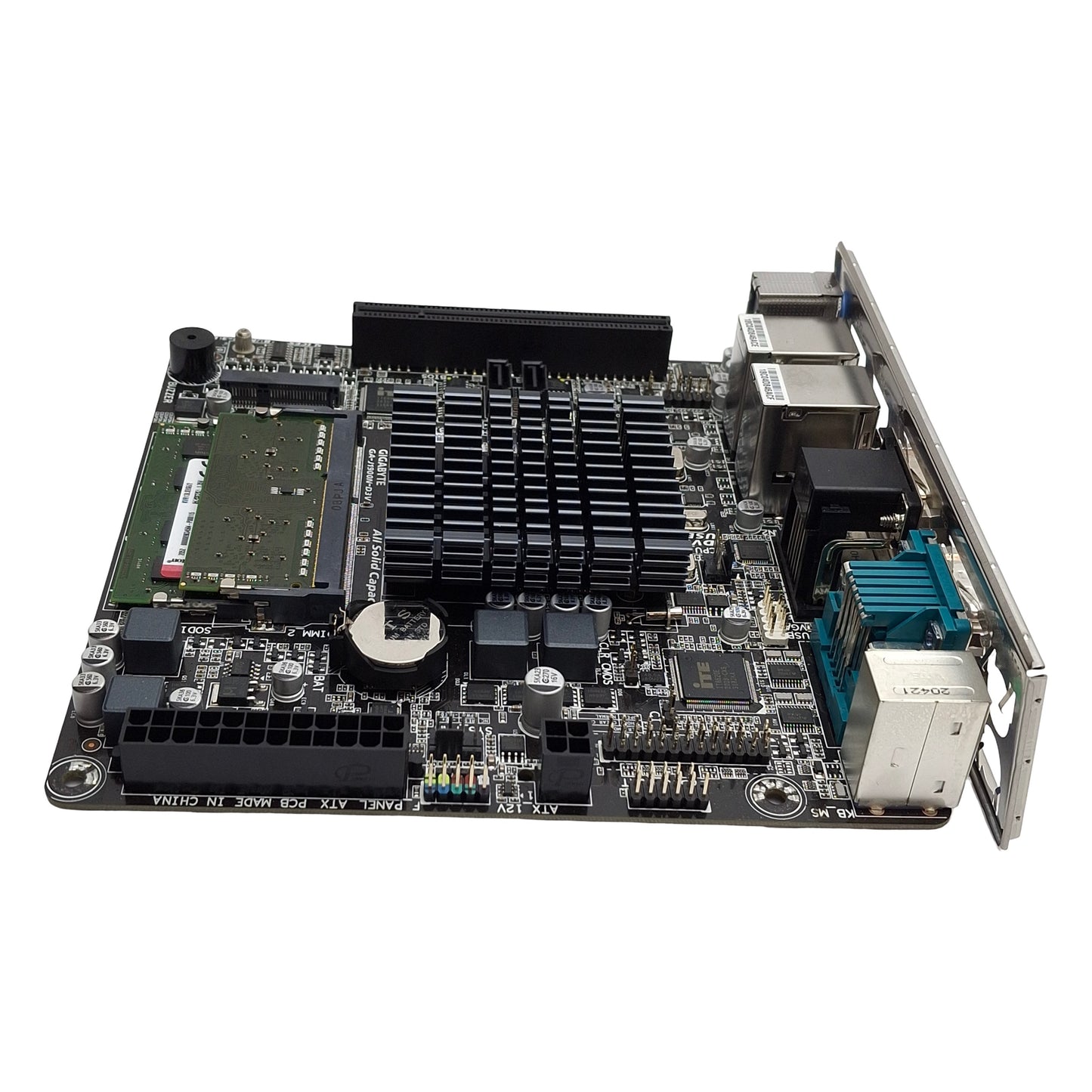 Used GIGABYTE GA-J1900N-D3V Motherboard & CPU Intel Celeron J1900 4GB DDR3 RAM PCI