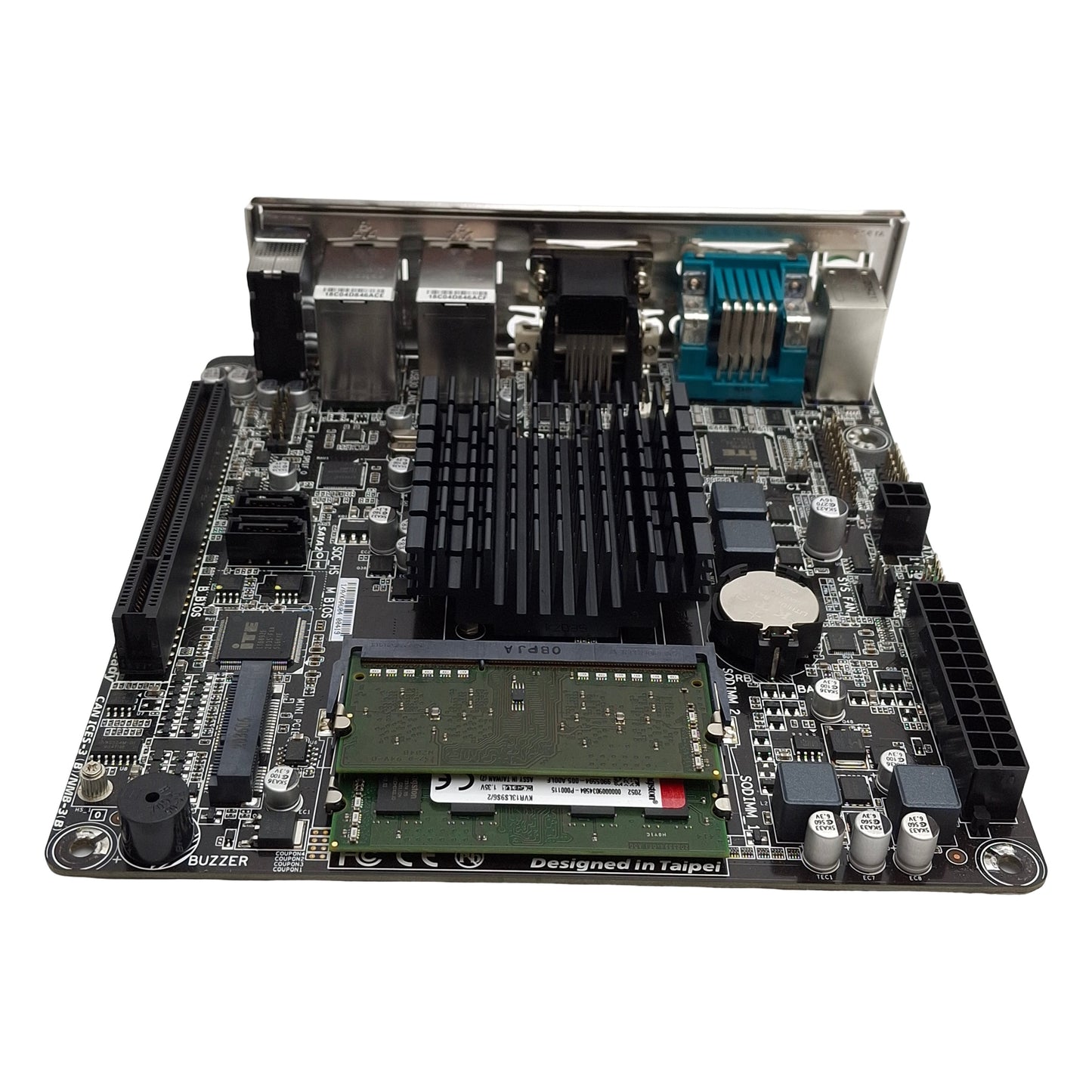 Used GIGABYTE GA-J1900N-D3V Motherboard & CPU Intel Celeron J1900 4GB DDR3 RAM PCI