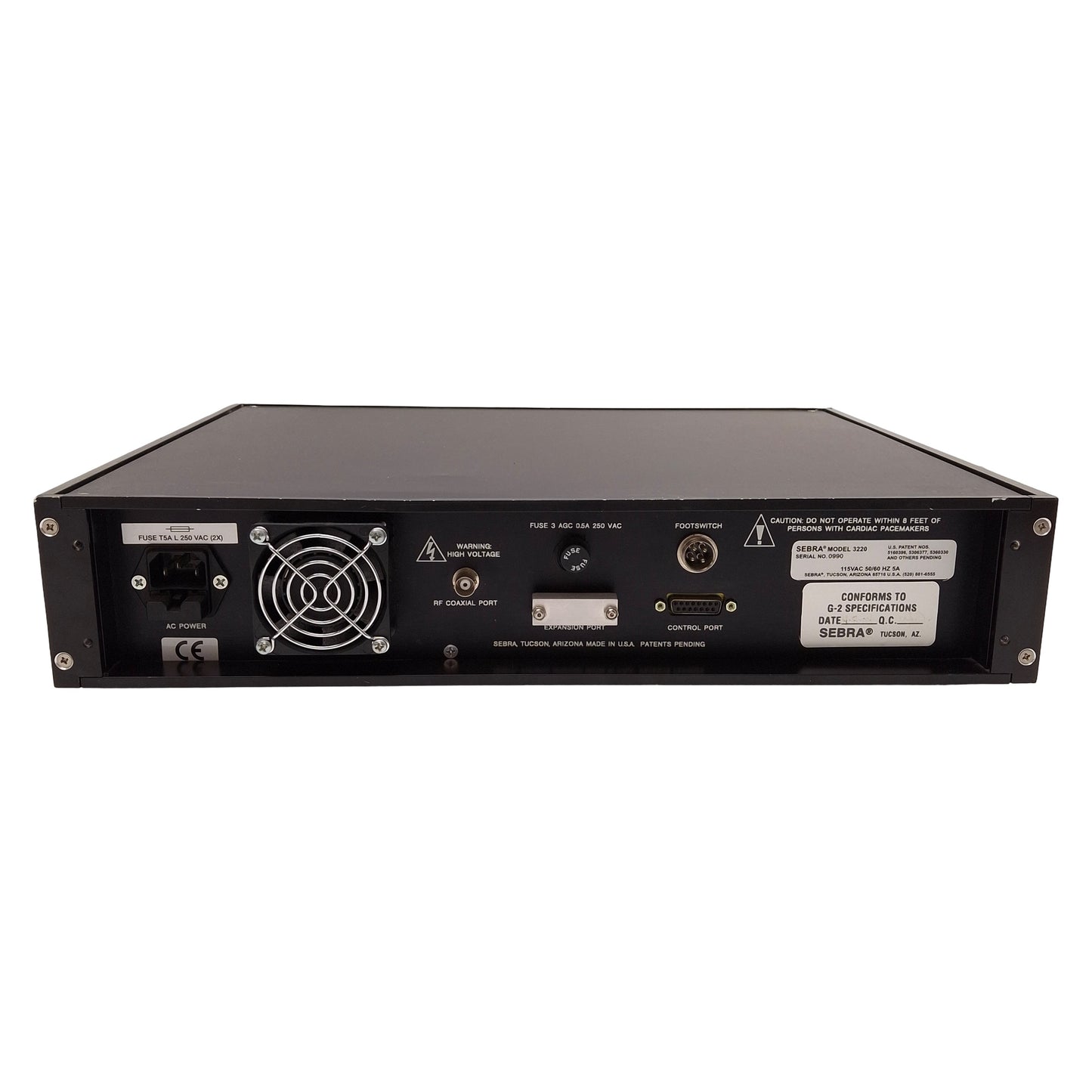 Used Sebra/Vante 3220 PIRF RF Generator For Cath Forming System, 40.68MHz, 90-150W