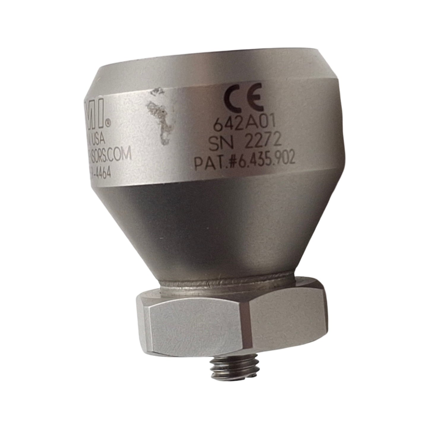 Used PCB Piezotronics IMI 642A01 Vibration Sensor, 0 to 1in/sec pk Range, 4-20mA Out