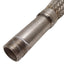 Used Stainless Steel Braided Hose, 3/4in NPT Male, 28in Braided, 36in Overall Length
