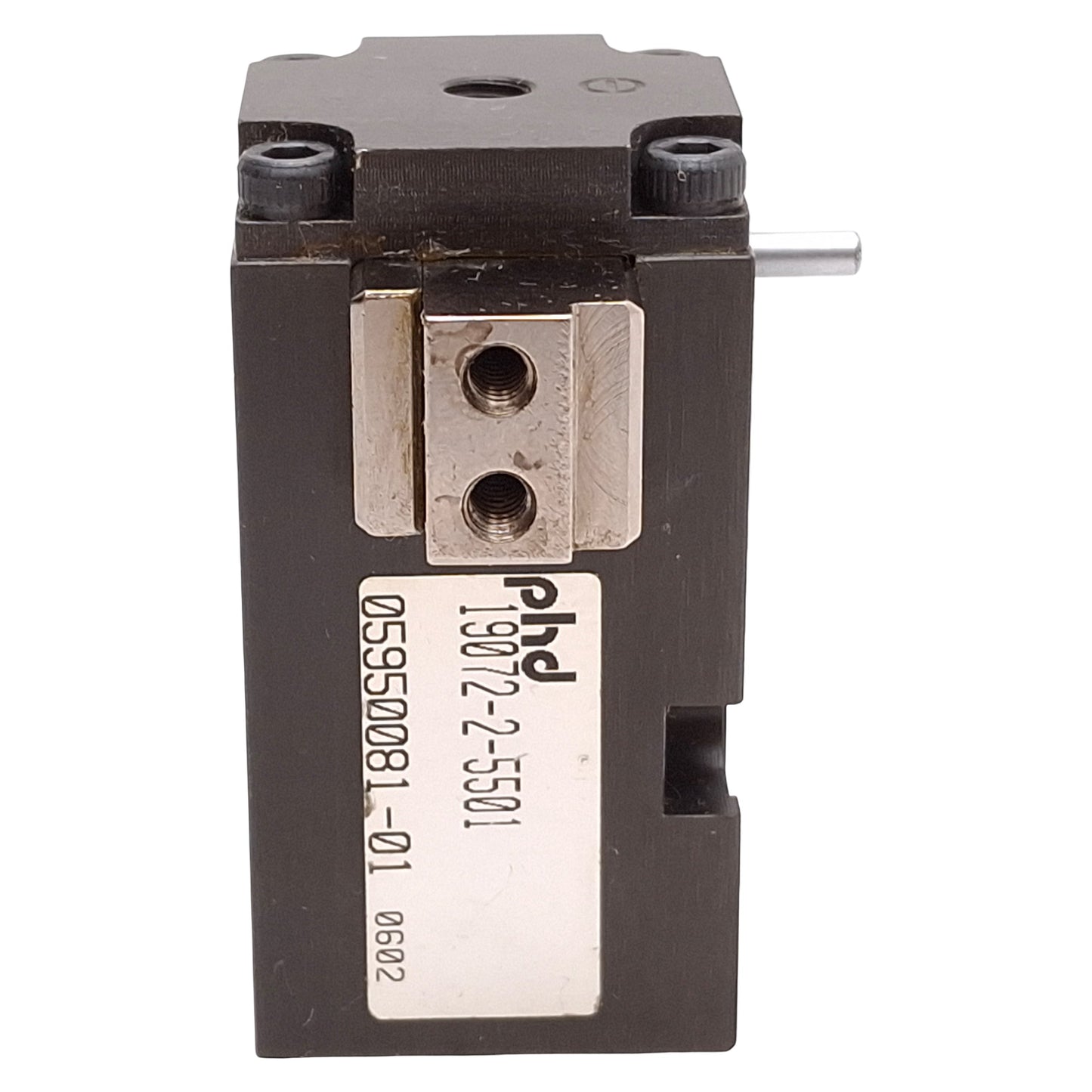 Used Phd 19072-2-5501 Micro Parallel Gripper, ø0.500in Bore, 0.433in Stroke, #10-32