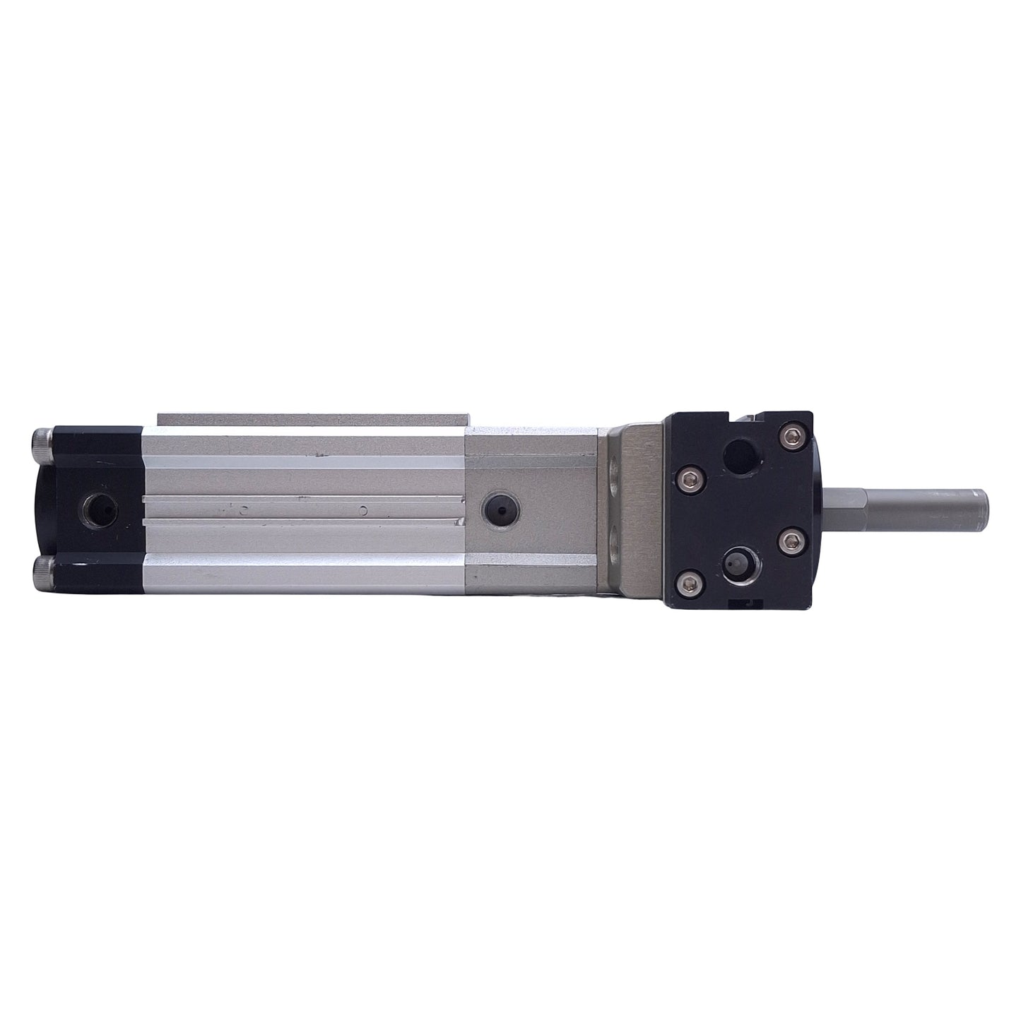 Used SMC MRQBS32-50CA Compact Rotary Linear Actuator. 50mm Stroke, 32mm Bore, Rc 1/8