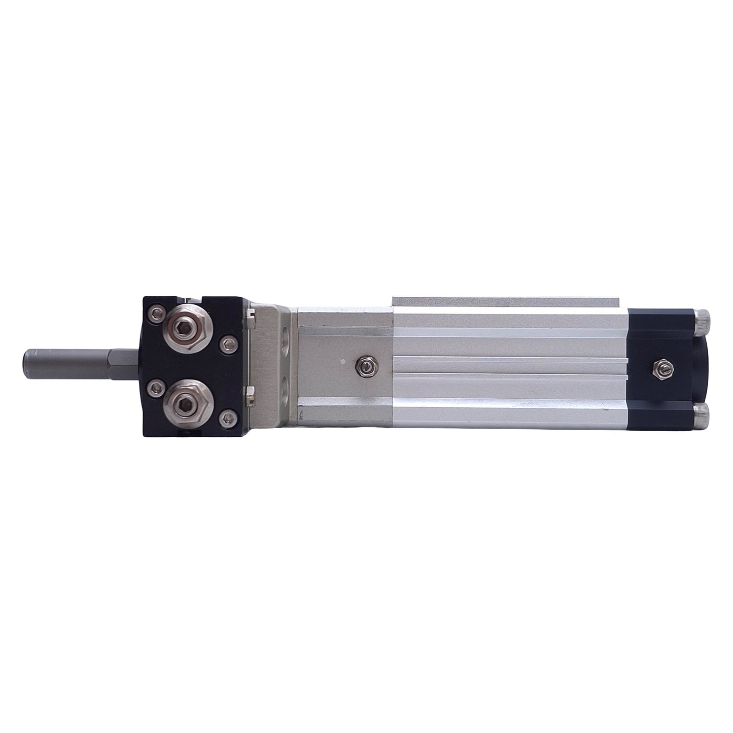 Used SMC MRQBS32-50CA Compact Rotary Linear Actuator. 50mm Stroke, 32mm Bore, Rc 1/8