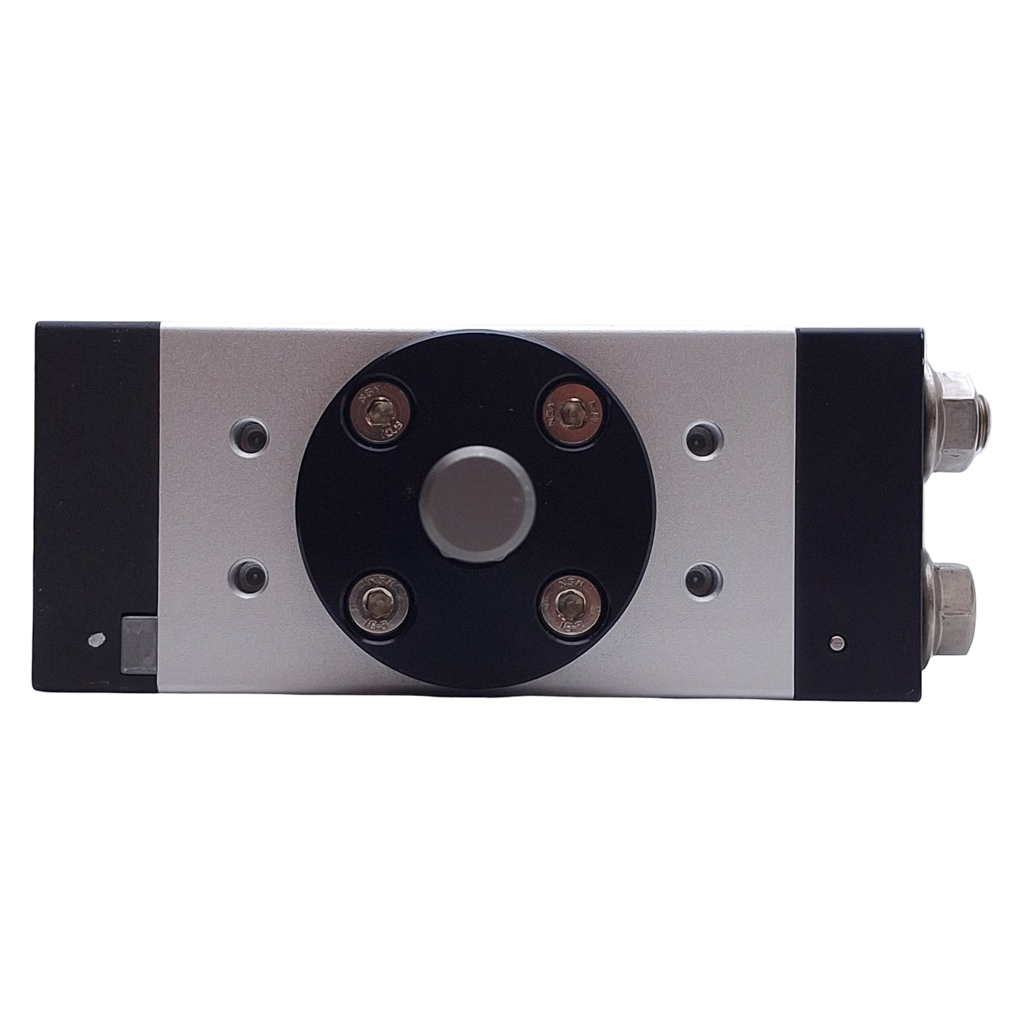 Used SMC MRQBS32-50CA Compact Rotary Linear Actuator. 50mm Stroke, 32mm Bore, Rc 1/8