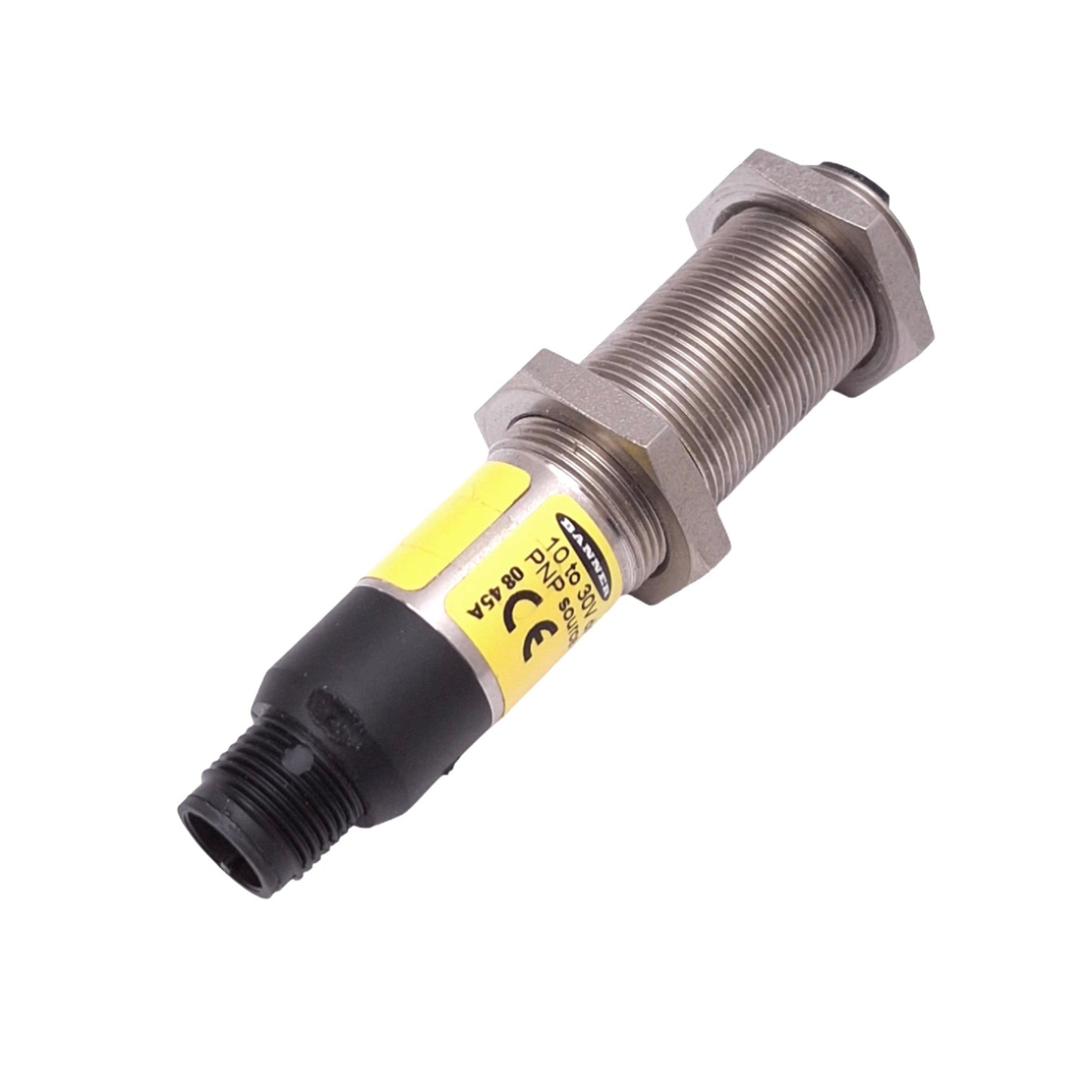 Used Banner M18SP6FF50Q Photoelectric Sensor, 50mm Range, 10-30VDC, PNP, M12 4-Pin