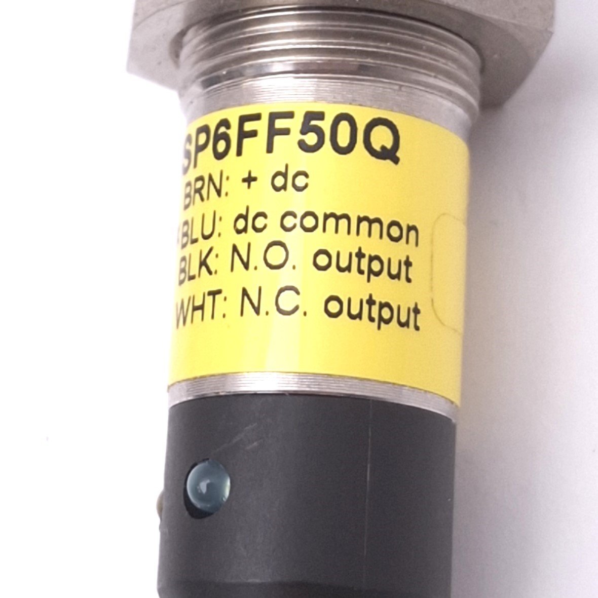 Used Banner M18SP6FF50Q Photoelectric Sensor, 50mm Range, 10-30VDC, PNP, M12 4-Pin