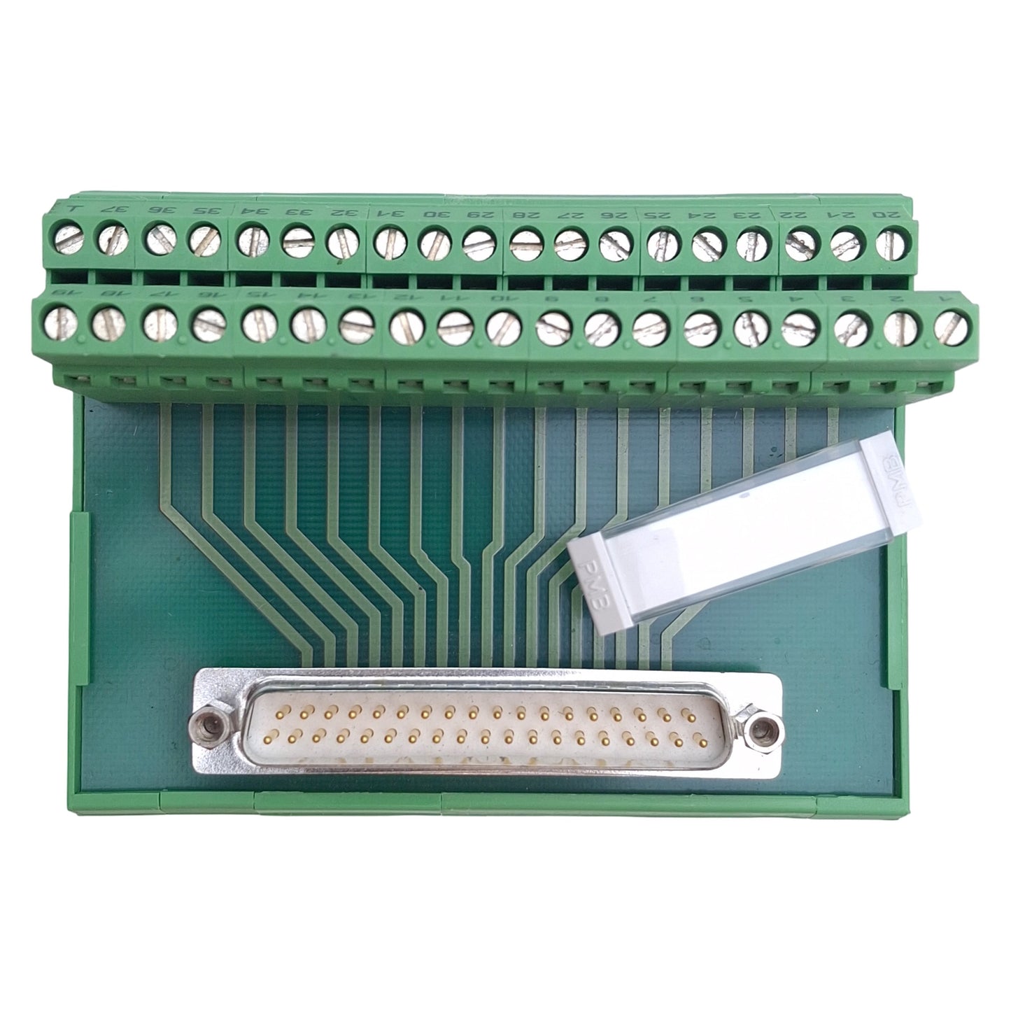 Used Phoenix Contact FLKM-D37 SUB/S 2281115 Termination Board, 37-Pin Male D-Sub