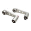 Used Custom Aluminum Conveyor Tension Arm Pair (L/R), 8in C2C, ø2in Rollers, 3/8-16