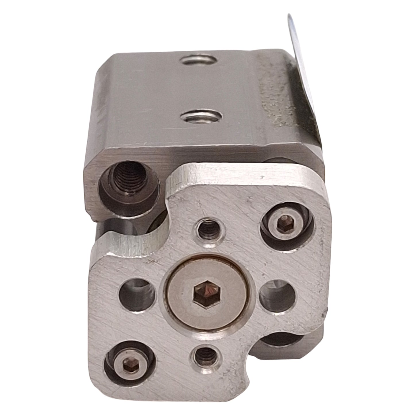 Used Bimba EFT-1215-3E Guided Cylinder, ø12mm Bore, 15mm Stroke, 140psi, #10-32