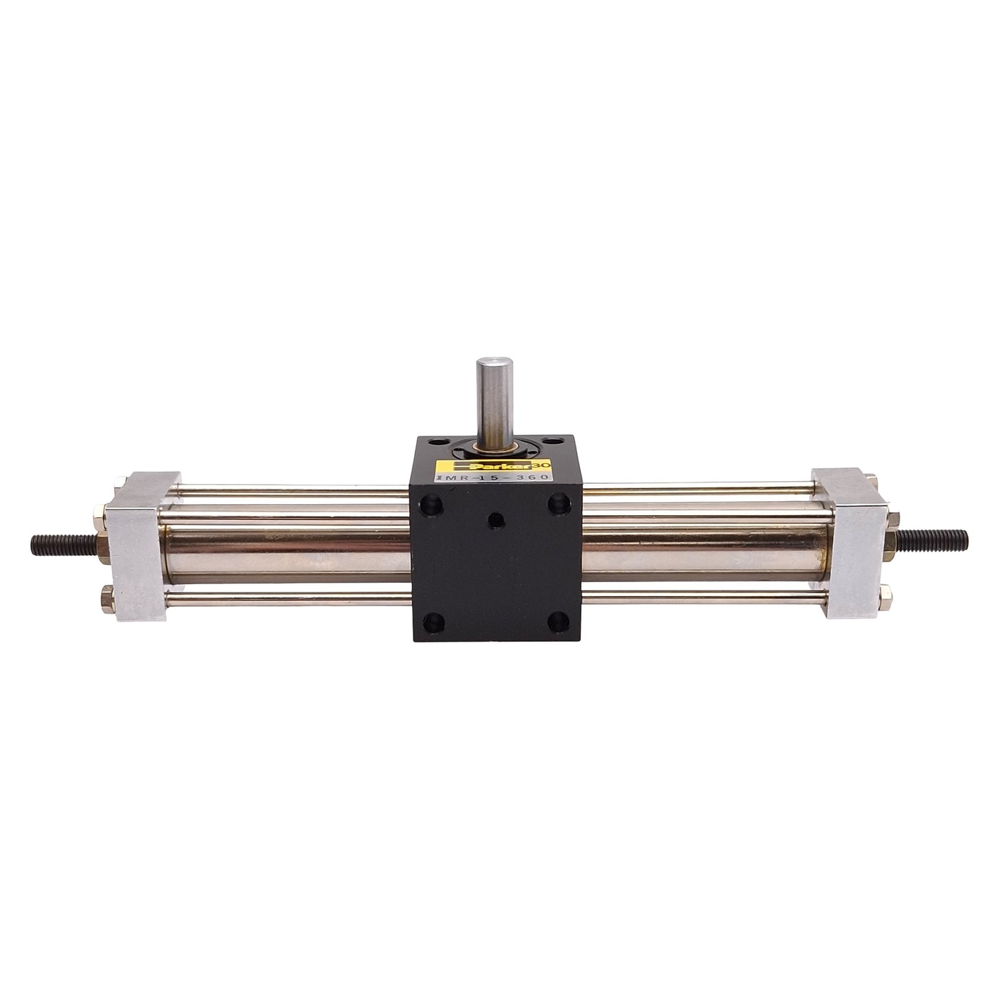 Used Parker IMR-15-360 Pneumatic Rotary Actuator, ø15mm Bore, 360° Rotation, M5x0.8
