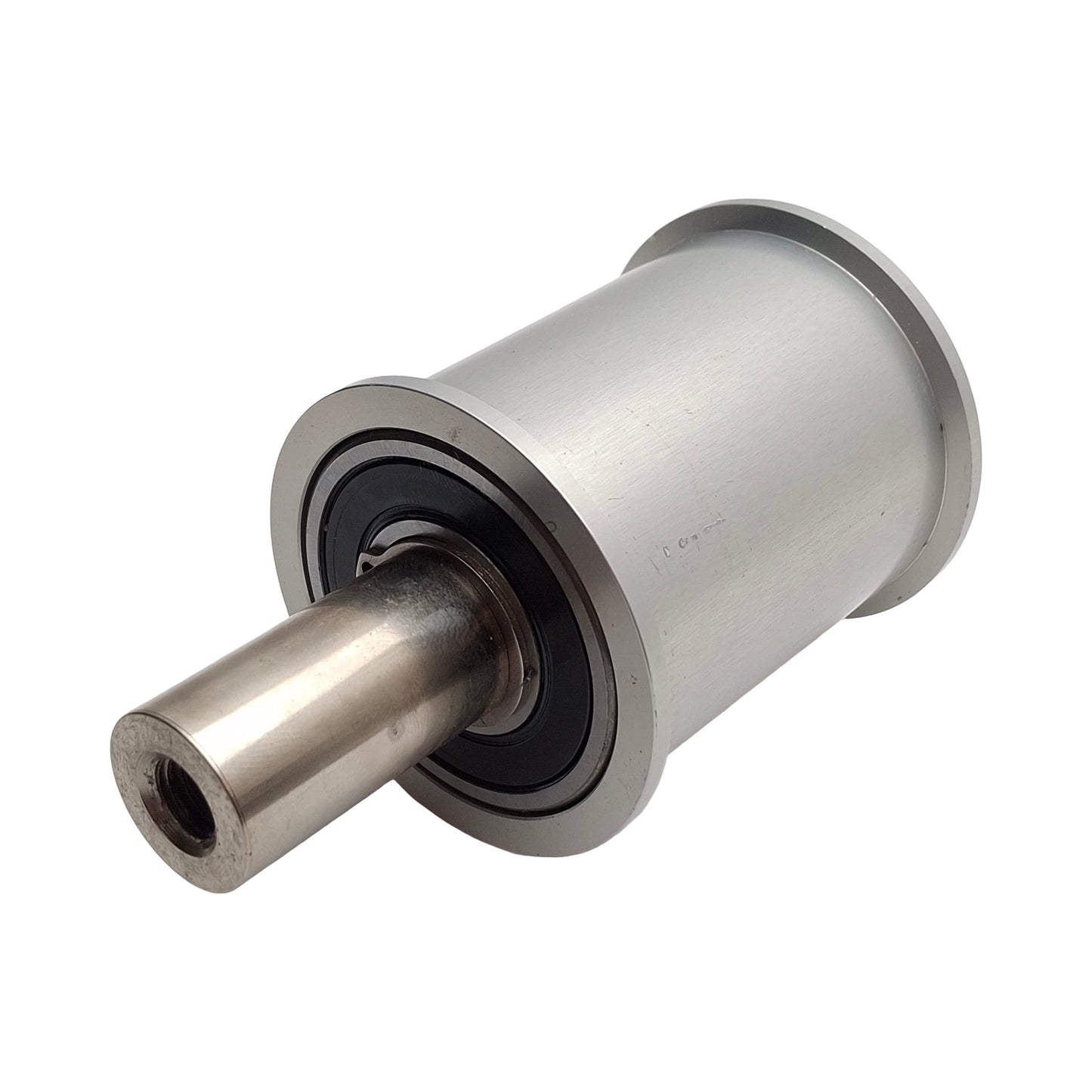 Used Flanged Industrial Conveyor Idler Roller/Guide Wheel, ø2in x 2-1/4in, 3/8-16