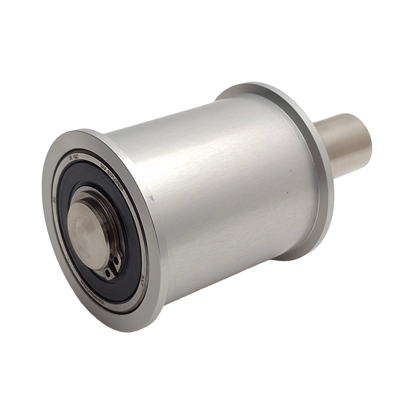 Used Flanged Industrial Conveyor Idler Roller/Guide Wheel, ø2in x 2-1/4in, 3/8-16